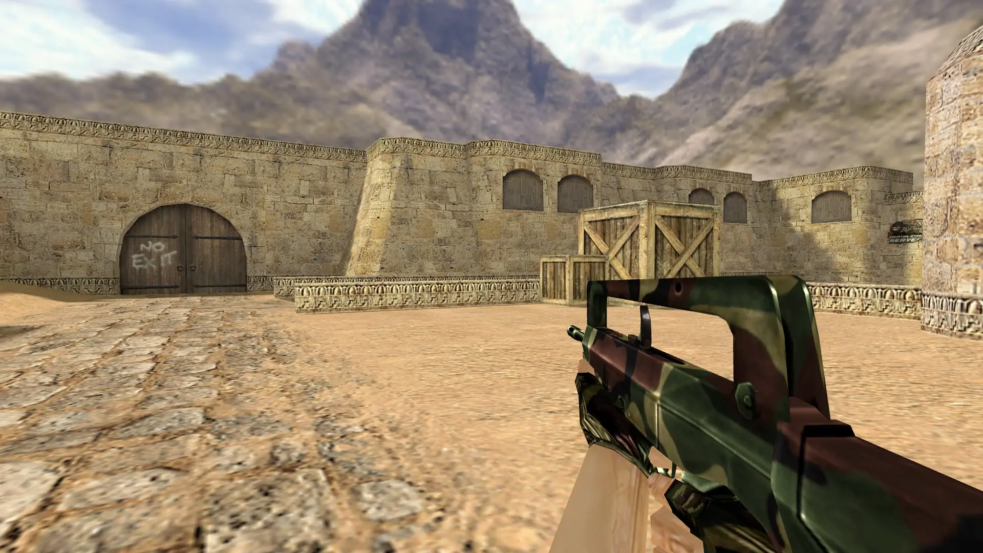 FAMAS: Camo Weapon Pack — de_dust2 (first person)