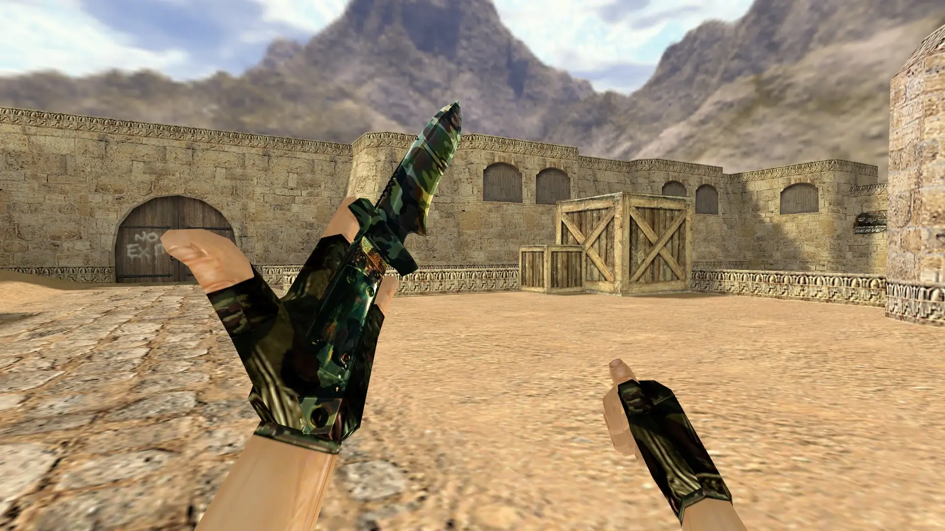 Knife: Camo Weapon Pack — de_dust2 (first person)