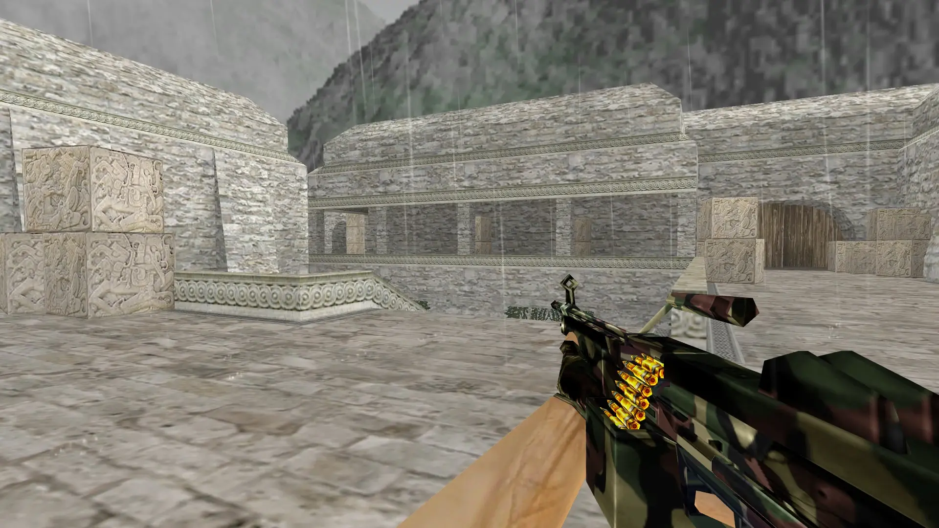 M249: Camo Weapon Pack — de_aztec (first person)