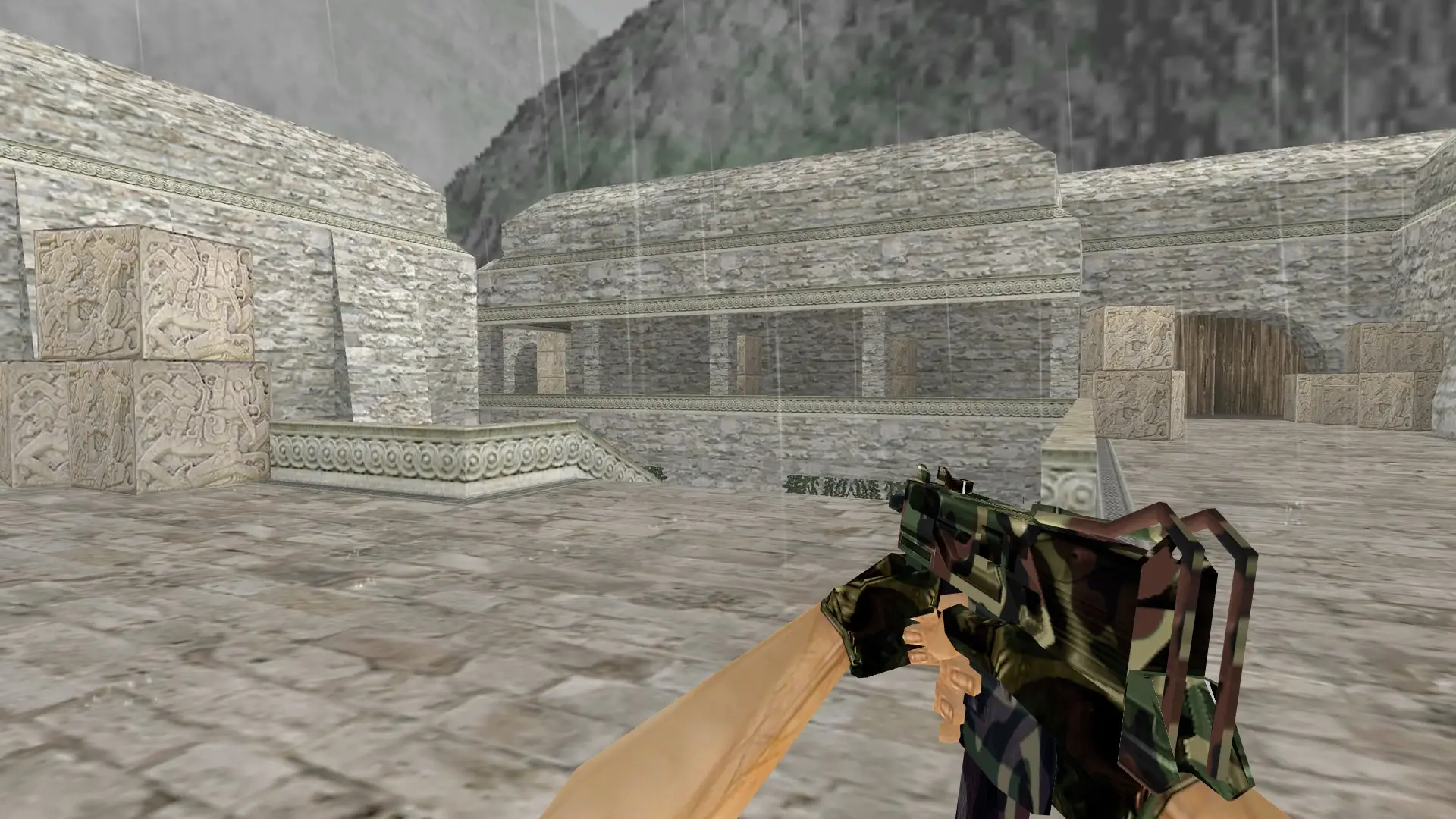 MAC-10: Camo Weapon Pack — de_aztec (first person)