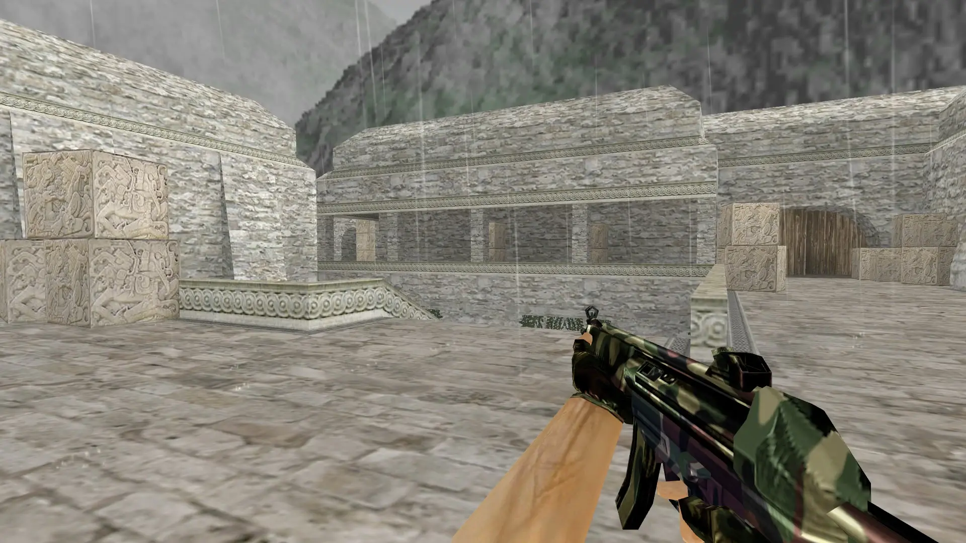 MP5: Camo Weapon Pack — de_aztec (first person)