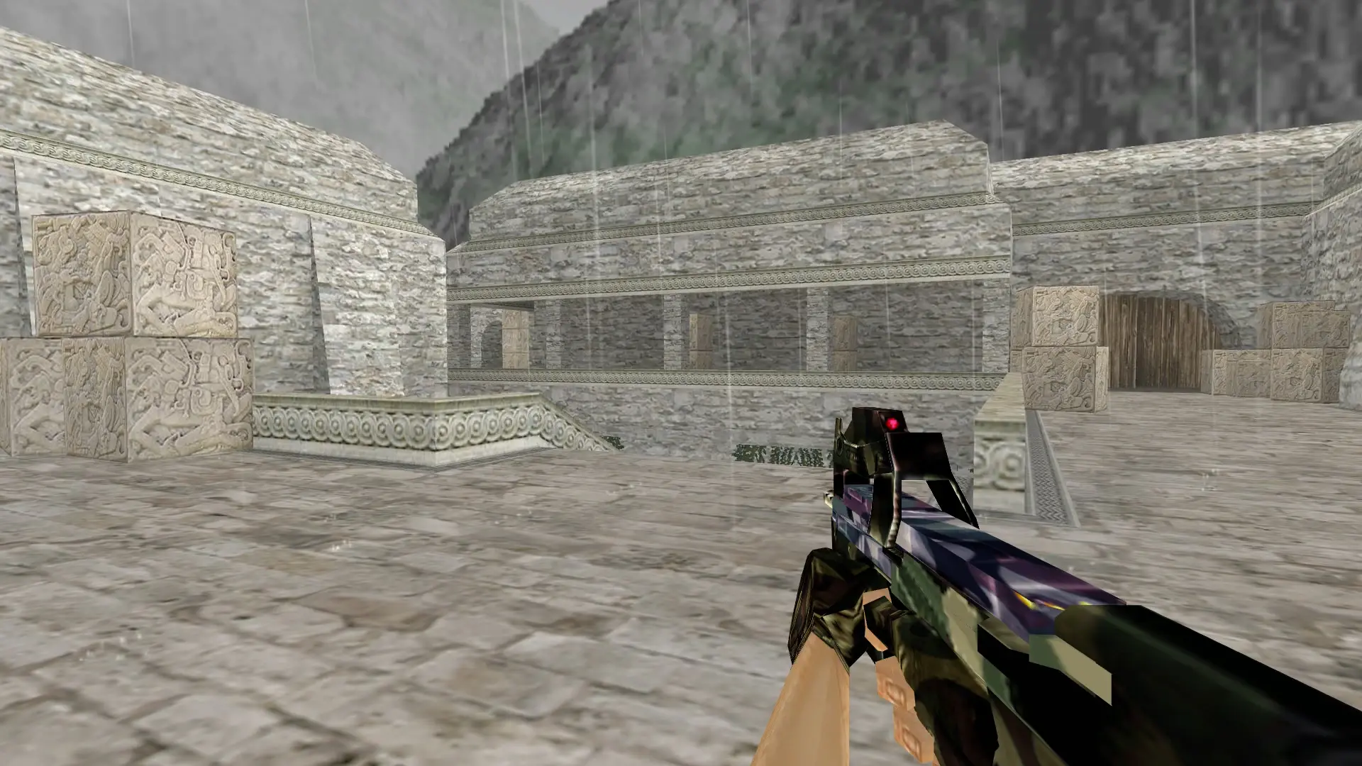 P90: Camo Weapon Pack — de_aztec (first person)
