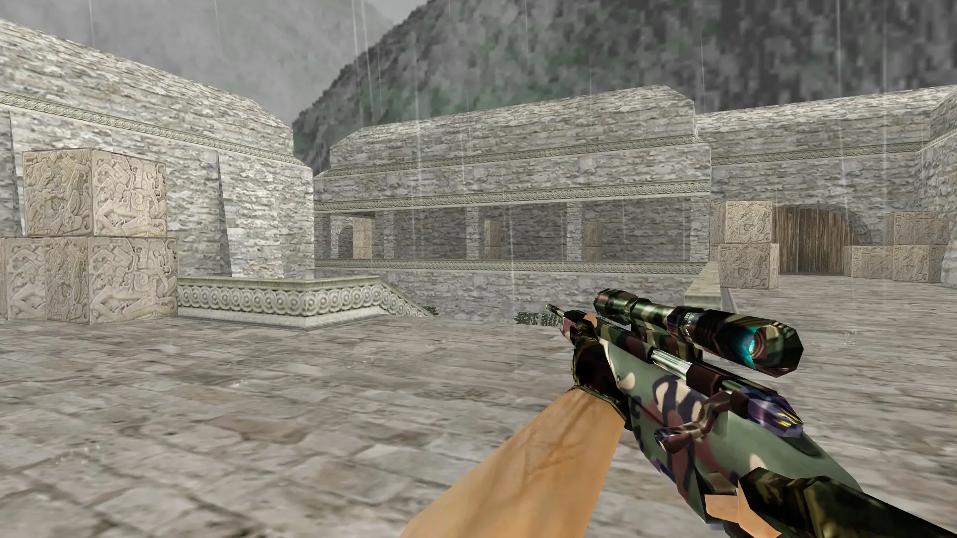 Scout: Camo Weapon Pack — de_aztec (first person)