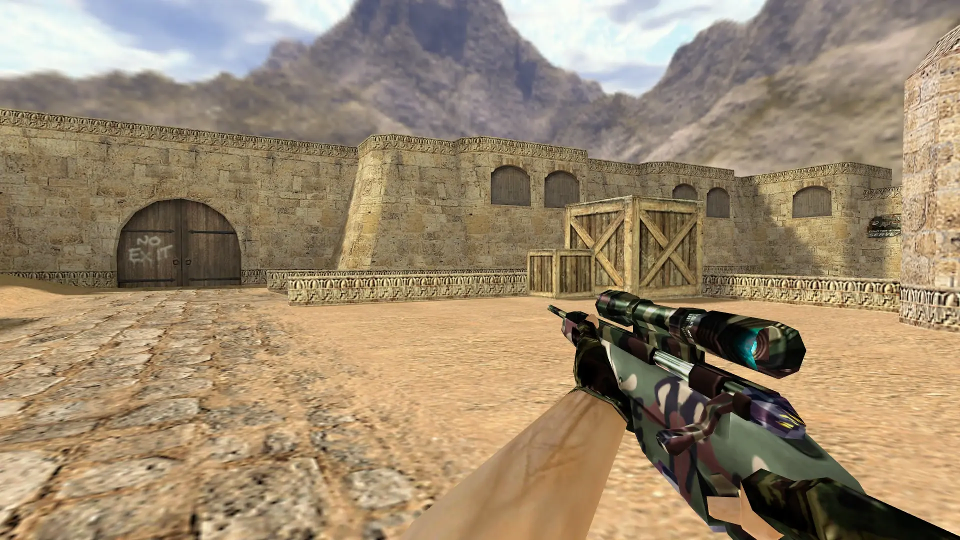 Scout: Camo Weapon Pack — de_dust2 (first person)