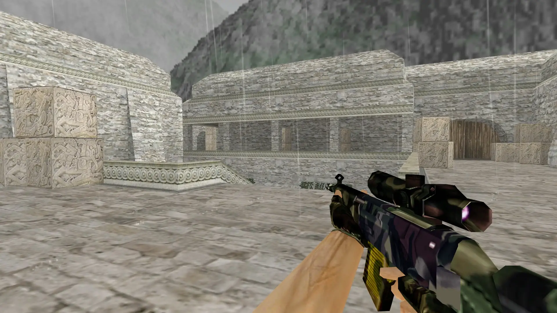 SG552: Camo Weapon Pack — de_aztec (first person)