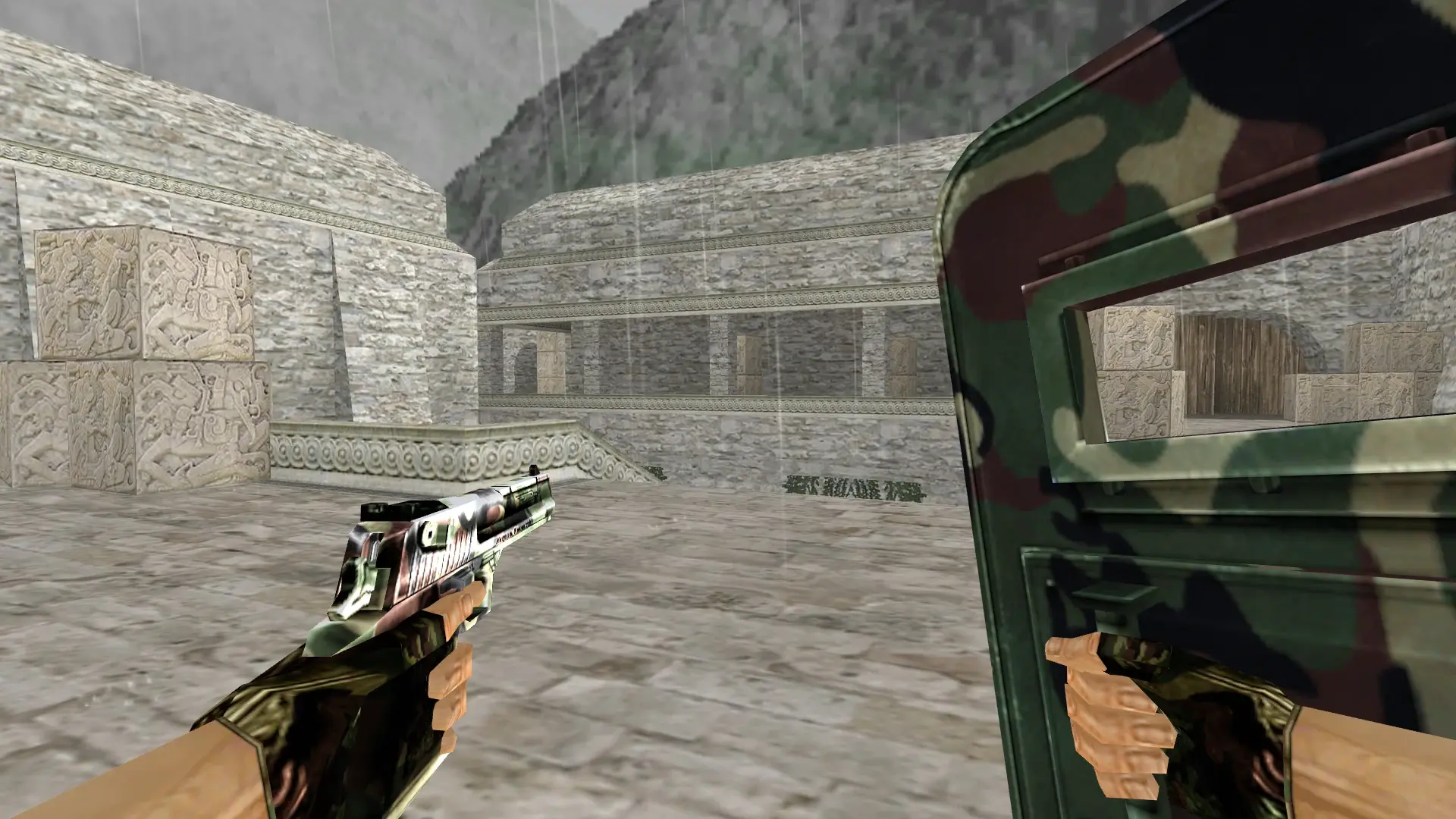SHIELD_DEAGLE: Camo Weapon Pack — de_aztec (first person)