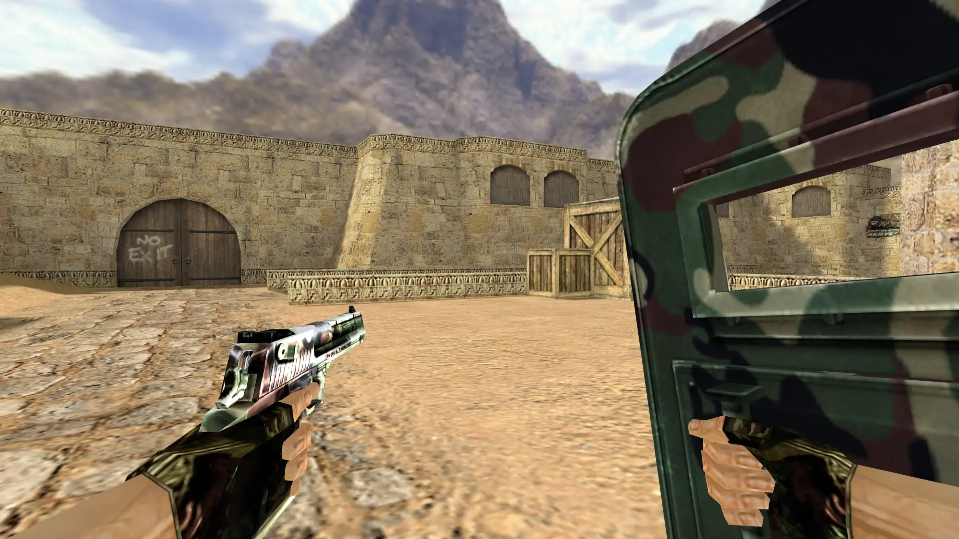 SHIELD_DEAGLE: Camo Weapon Pack — de_dust2 (first person)
