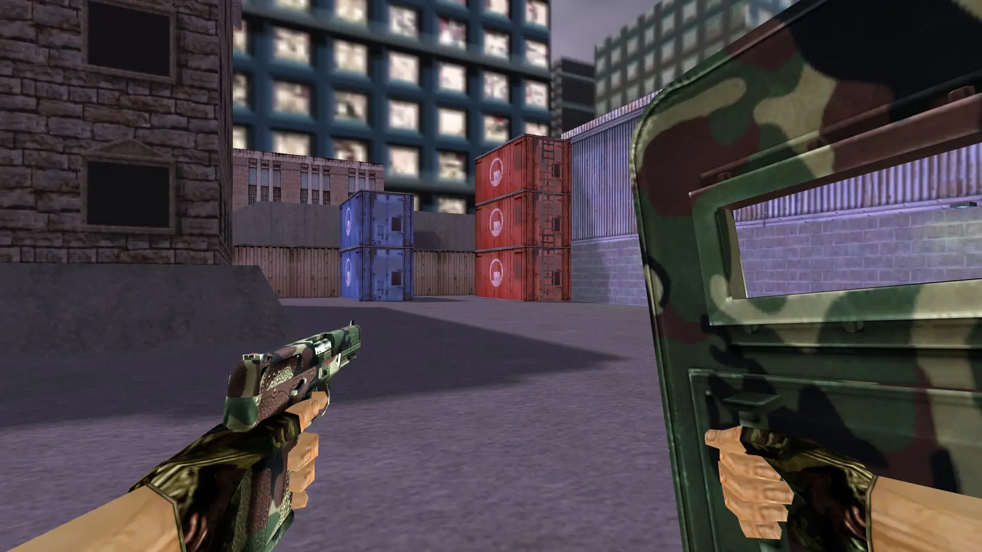 SHIELD_FIVESEVEN: Camo Weapon Pack — cs_assault (first person)