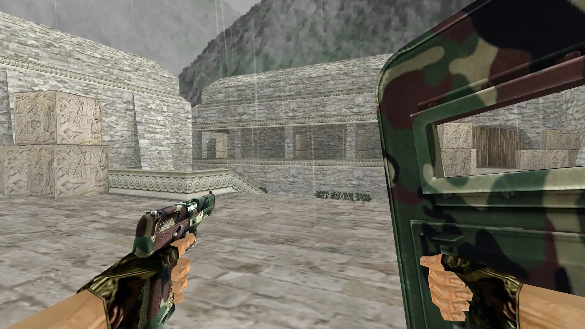SHIELD_FIVESEVEN: Camo Weapon Pack — de_aztec (first person)