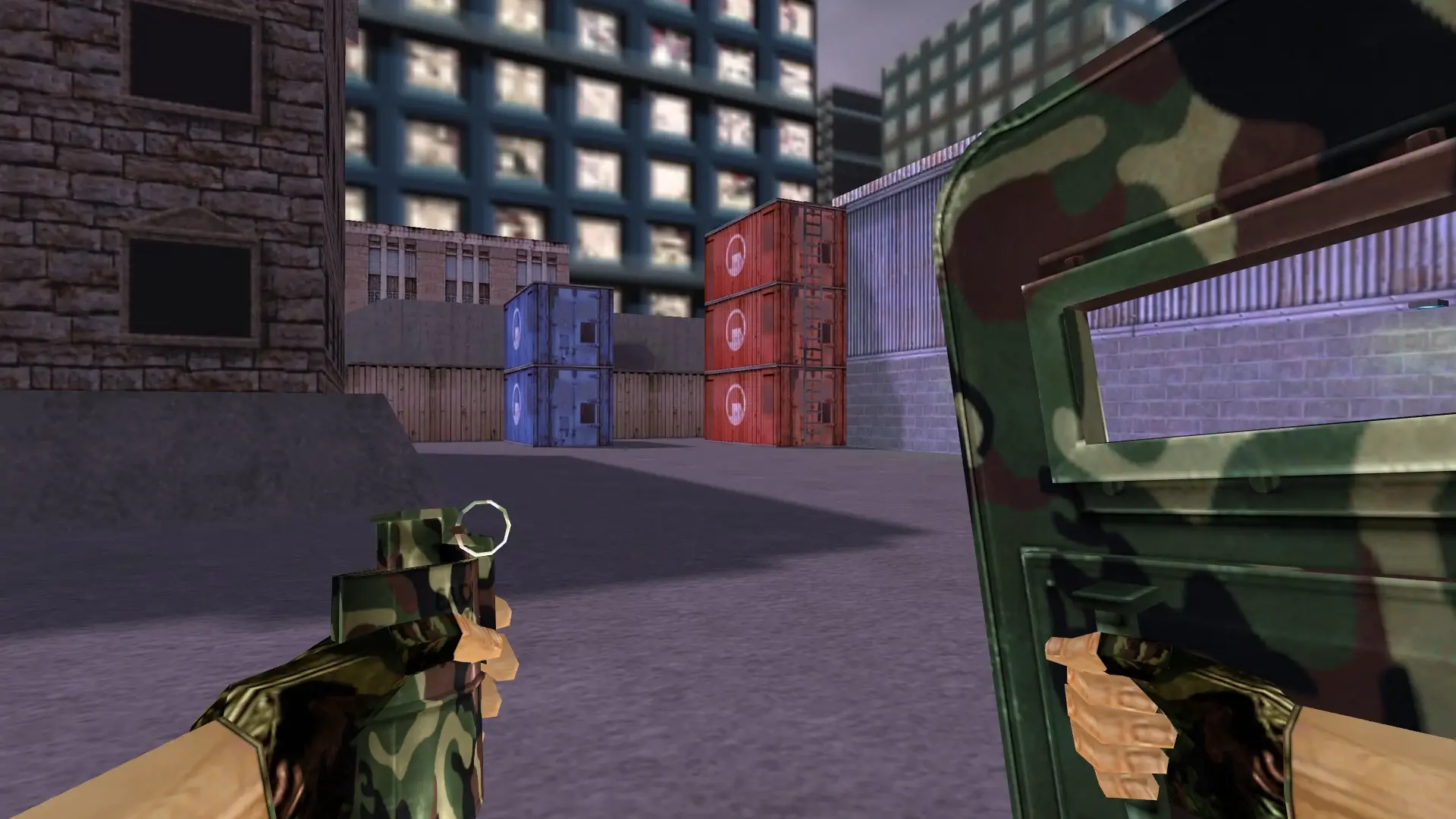 SHIELD_FLASHBANG: Camo Weapon Pack — cs_assault (first person)
