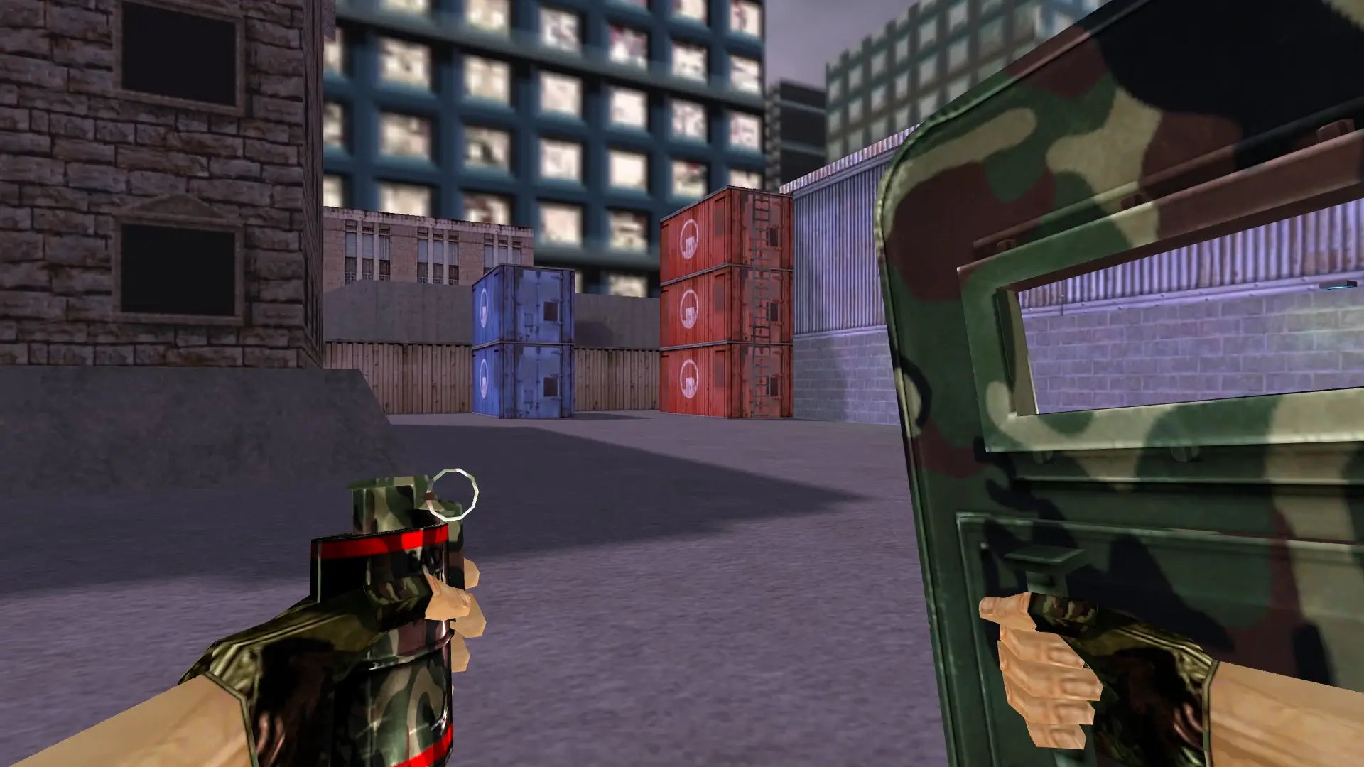 SHIELD_HEGRENADE: Camo Weapon Pack — cs_assault (first person)