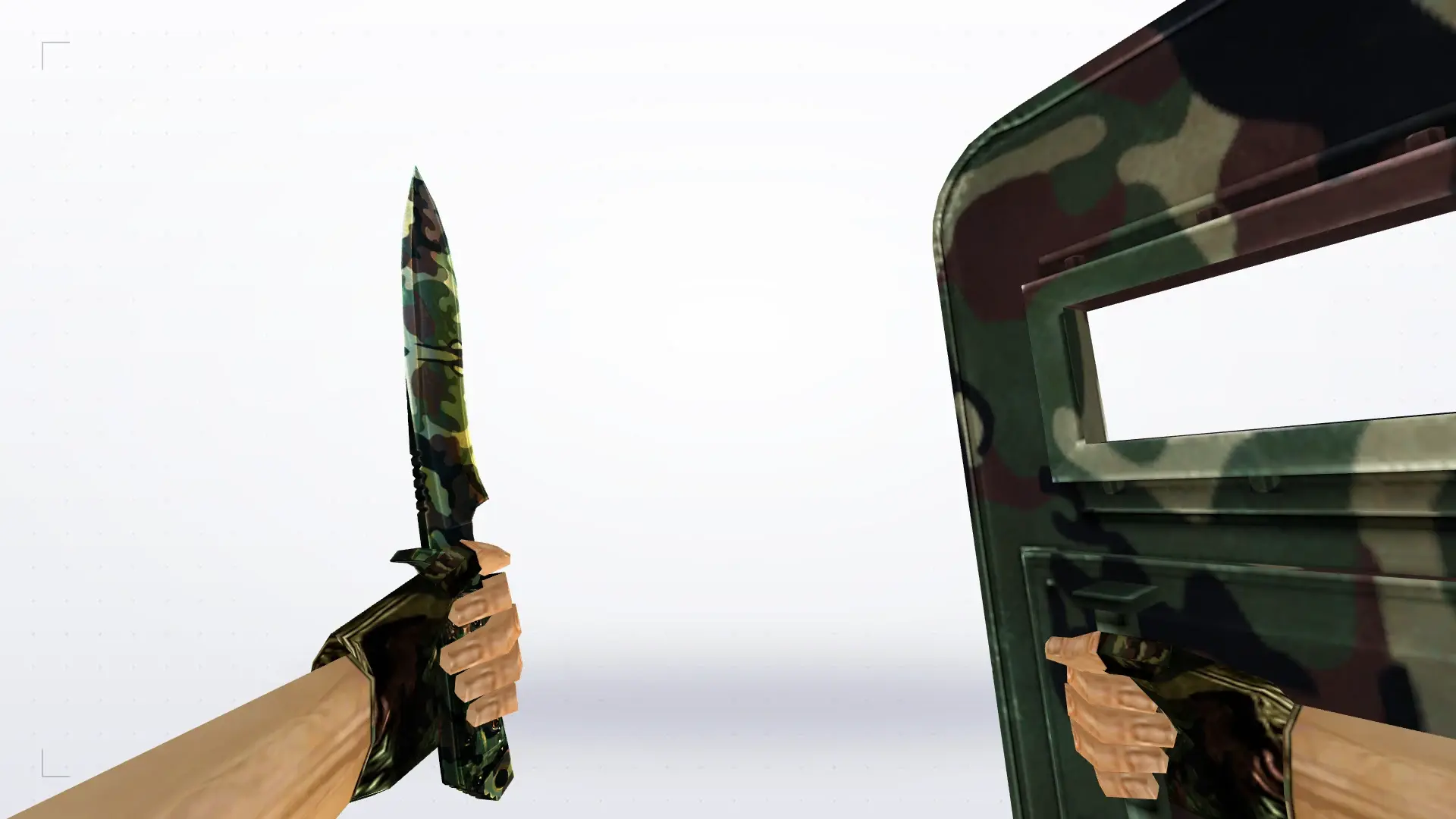 SHIELD_KNIFE: Camo Weapon Pack — first person