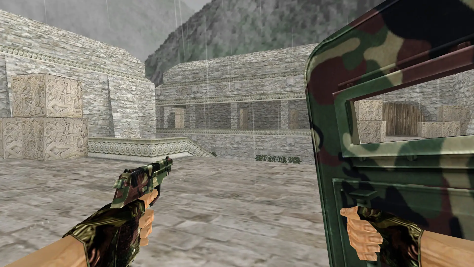 SHIELD_P228: Camo Weapon Pack — de_aztec (first person)