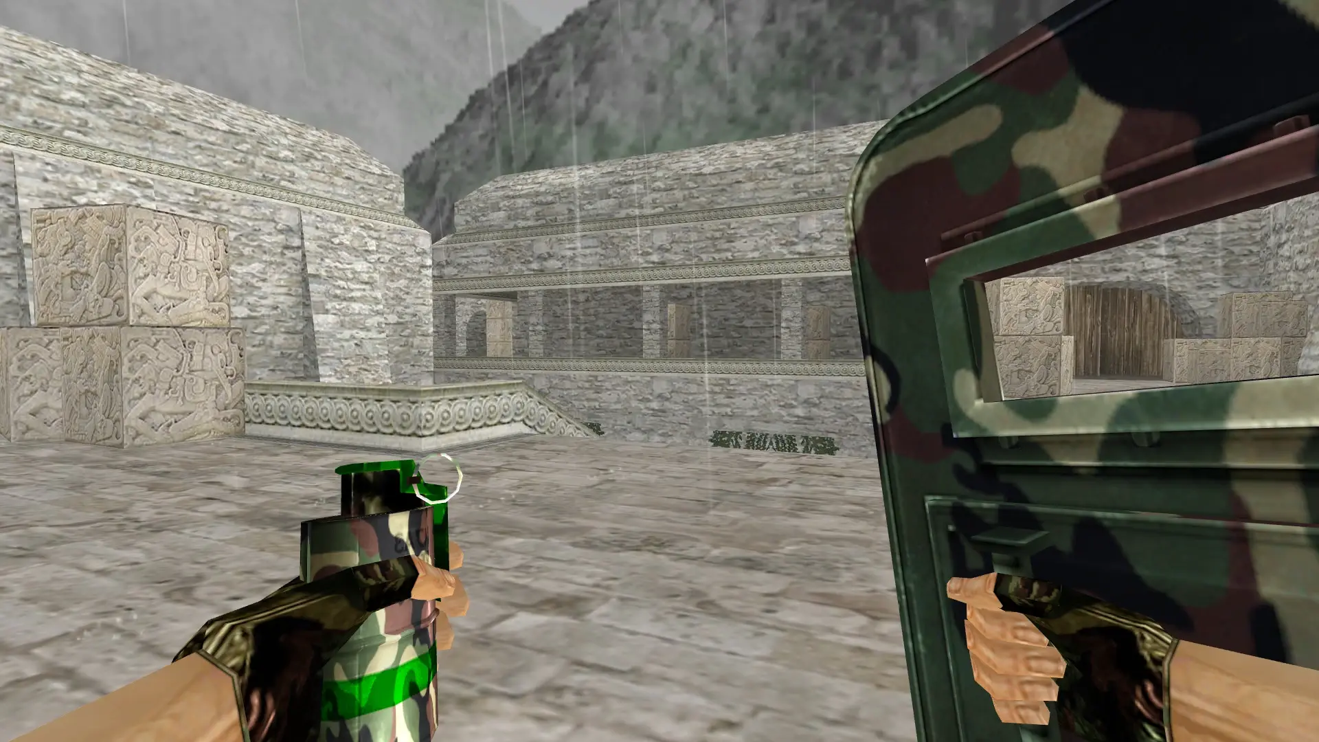 SHIELD_SMOKEGRENADE: Camo Weapon Pack — de_aztec (first person)