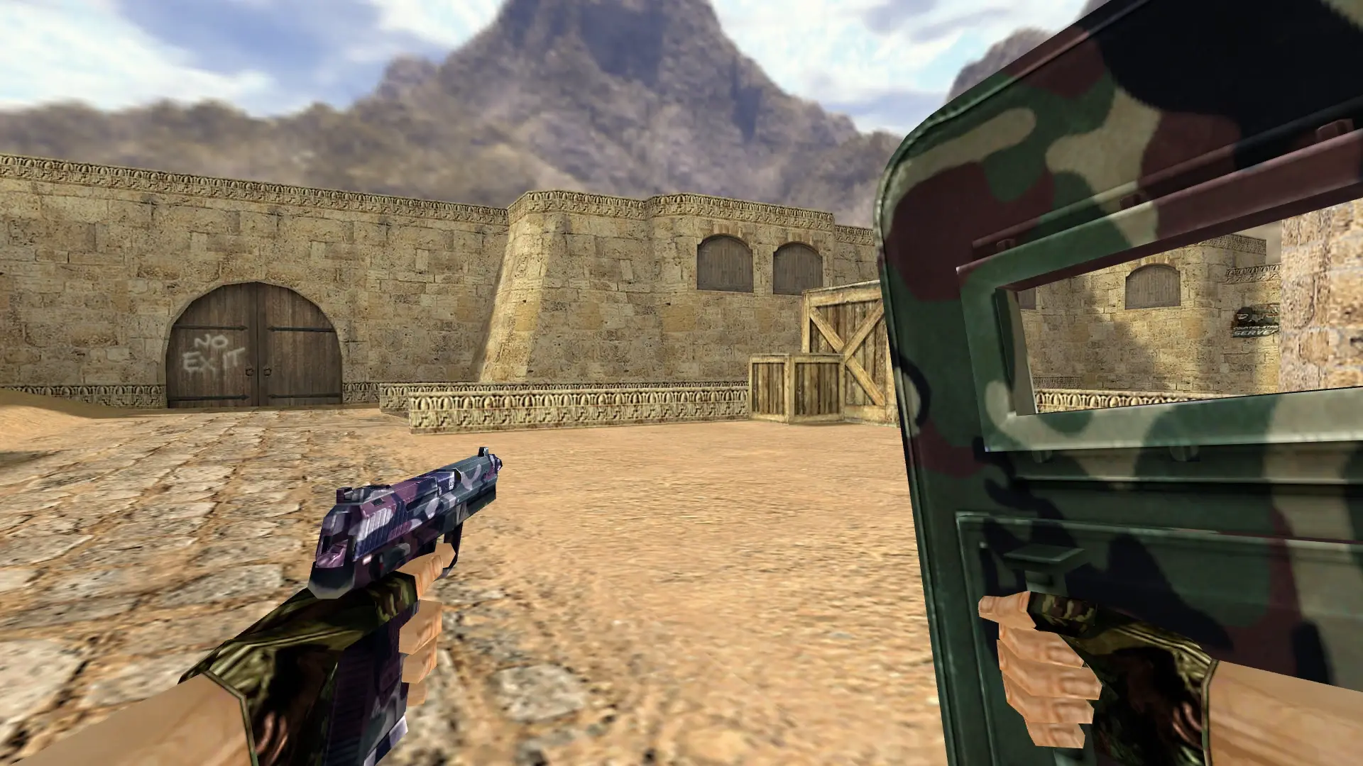 SHIELD_USP: Camo Weapon Pack — de_dust2 (first person)