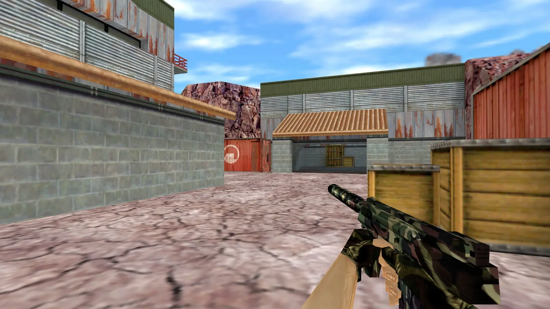 TMP: Camo Weapon Pack — de_nuke (first person)
