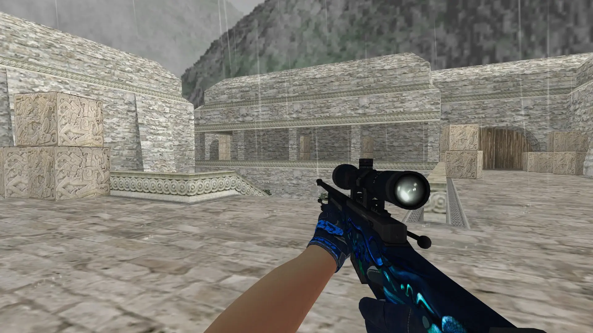 AWP — Polygon Moto Gloves Weapon Pack — de_aztec (first person)