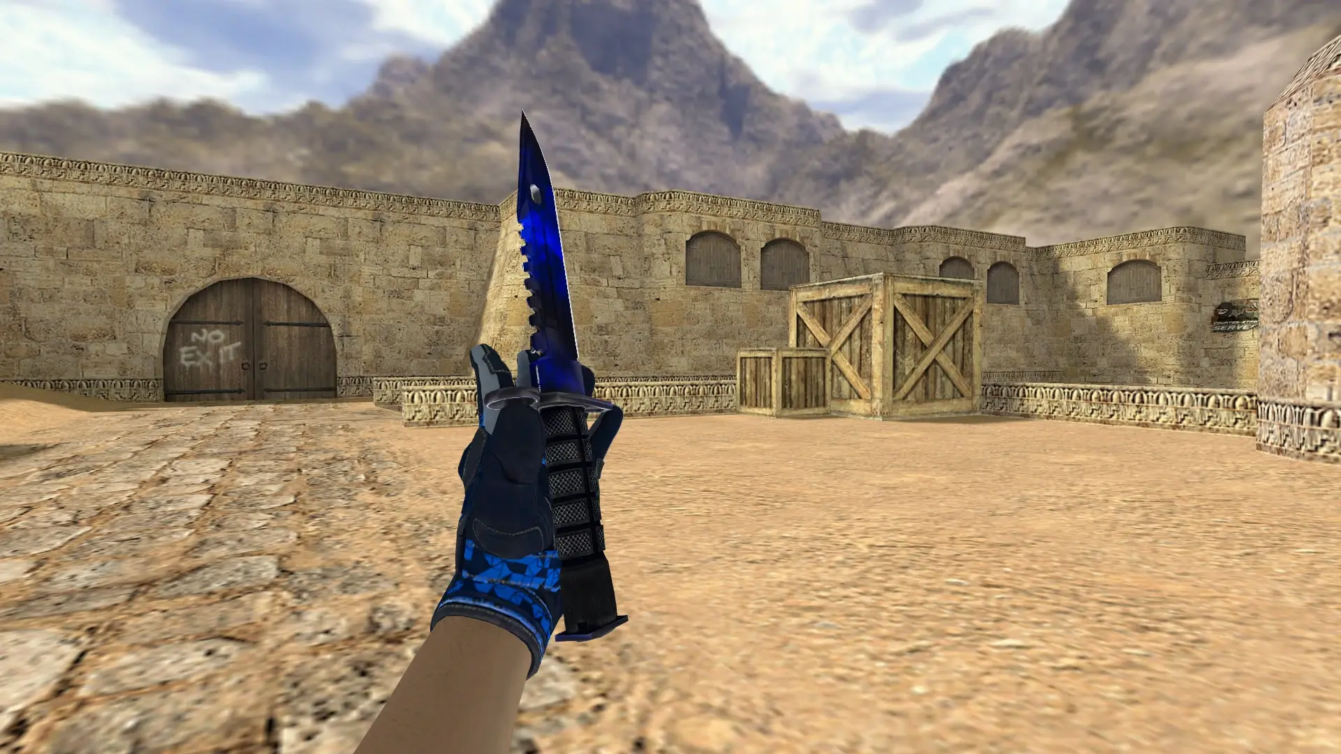 Knife — Polygon Moto Gloves Weapon Pack — de_dust2 (first person)