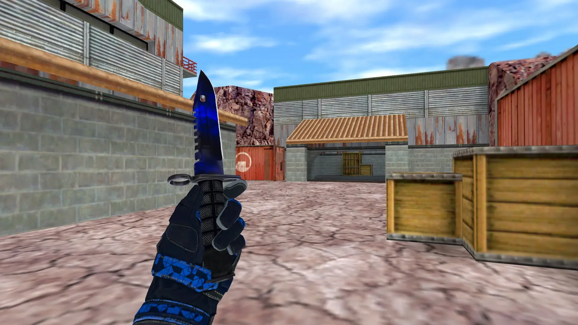 Knife — Polygon Moto Gloves Weapon Pack — de_nuke (first person)