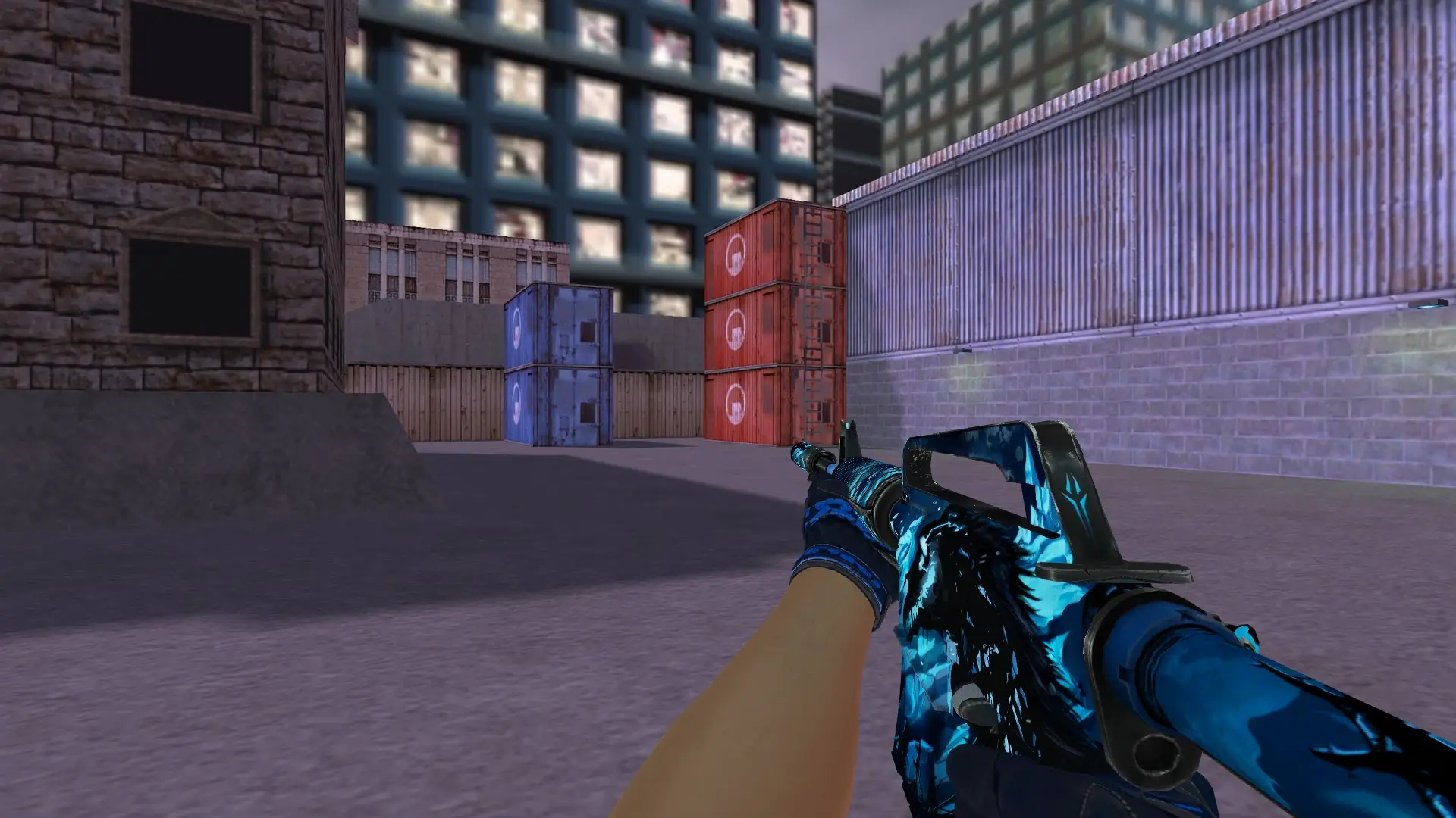 M4A1 — Polygon Moto Gloves Weapon Pack — cs_assault (first person)