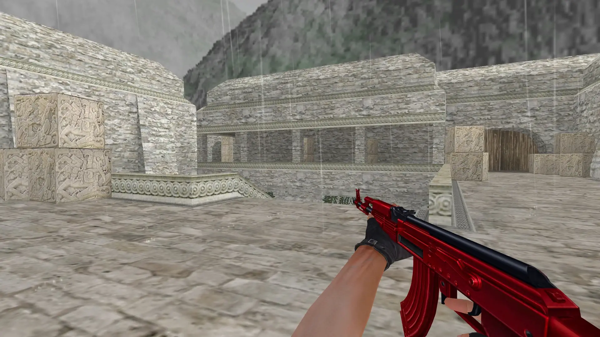 AK-47 — Red Pack CSO — de_aztec (first person)