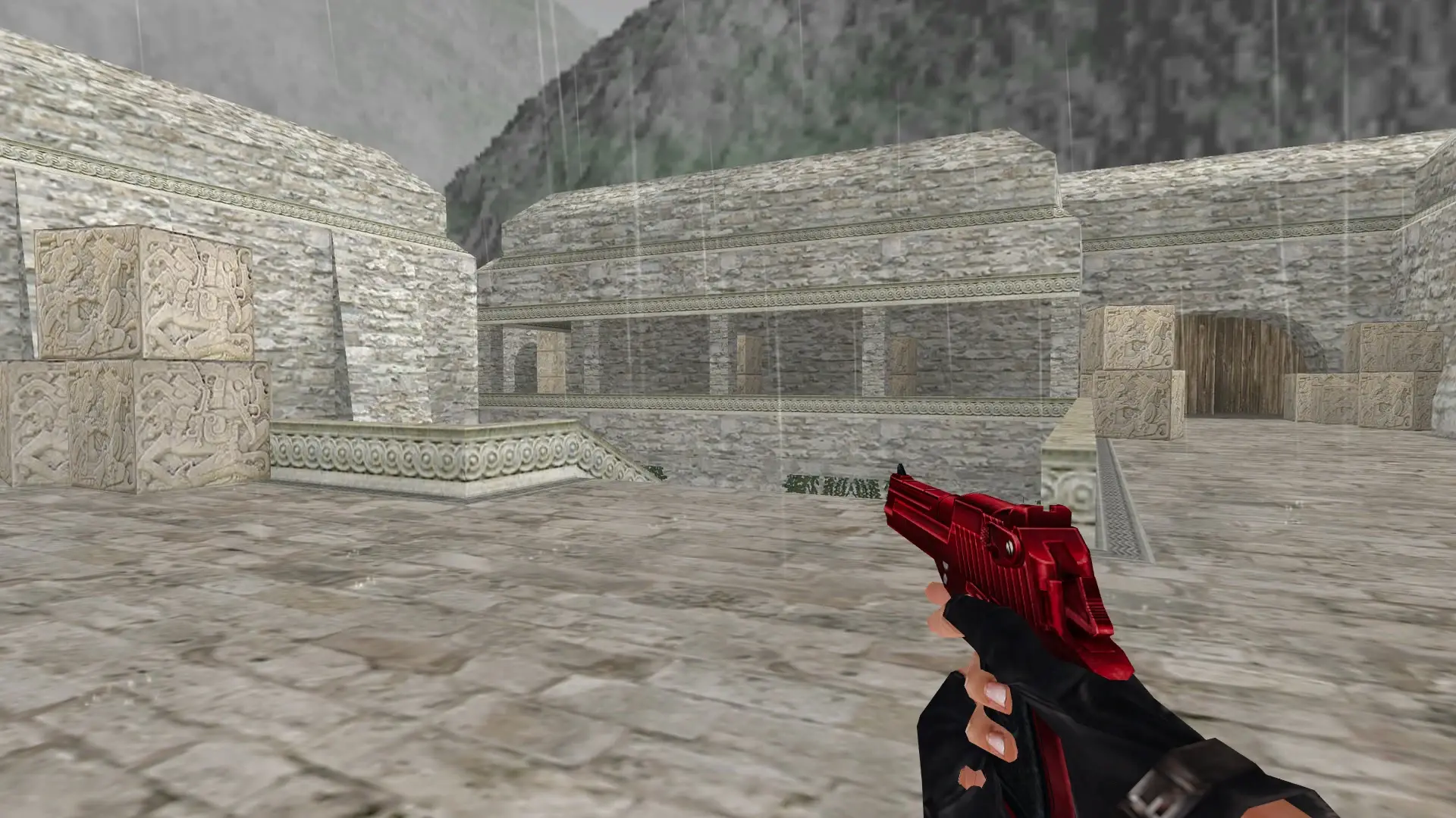 Desert Eagle — Red Pack CSO — de_aztec (first person)