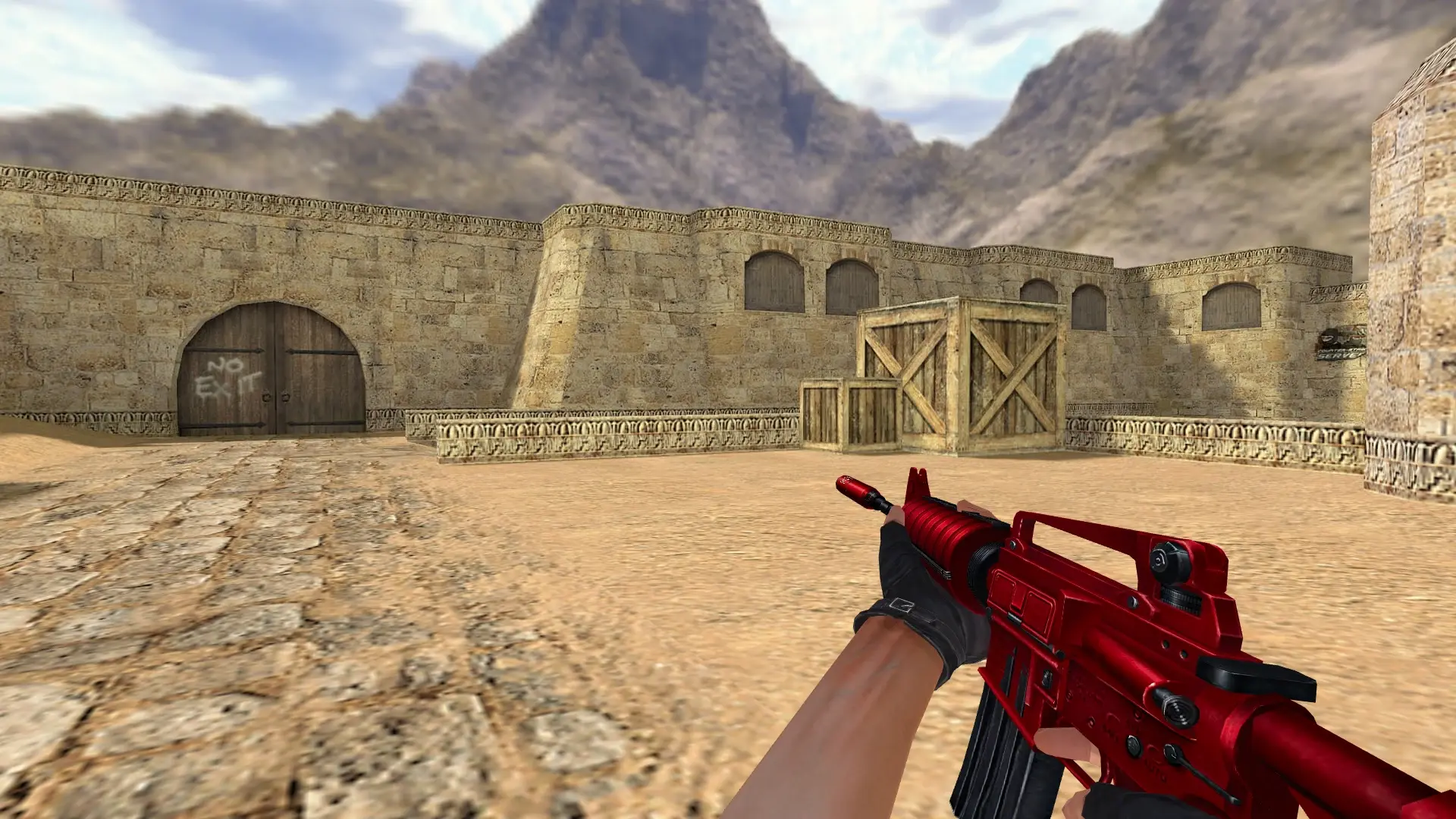 M4A1 — Red Pack CSO — de_dust2 (first person)