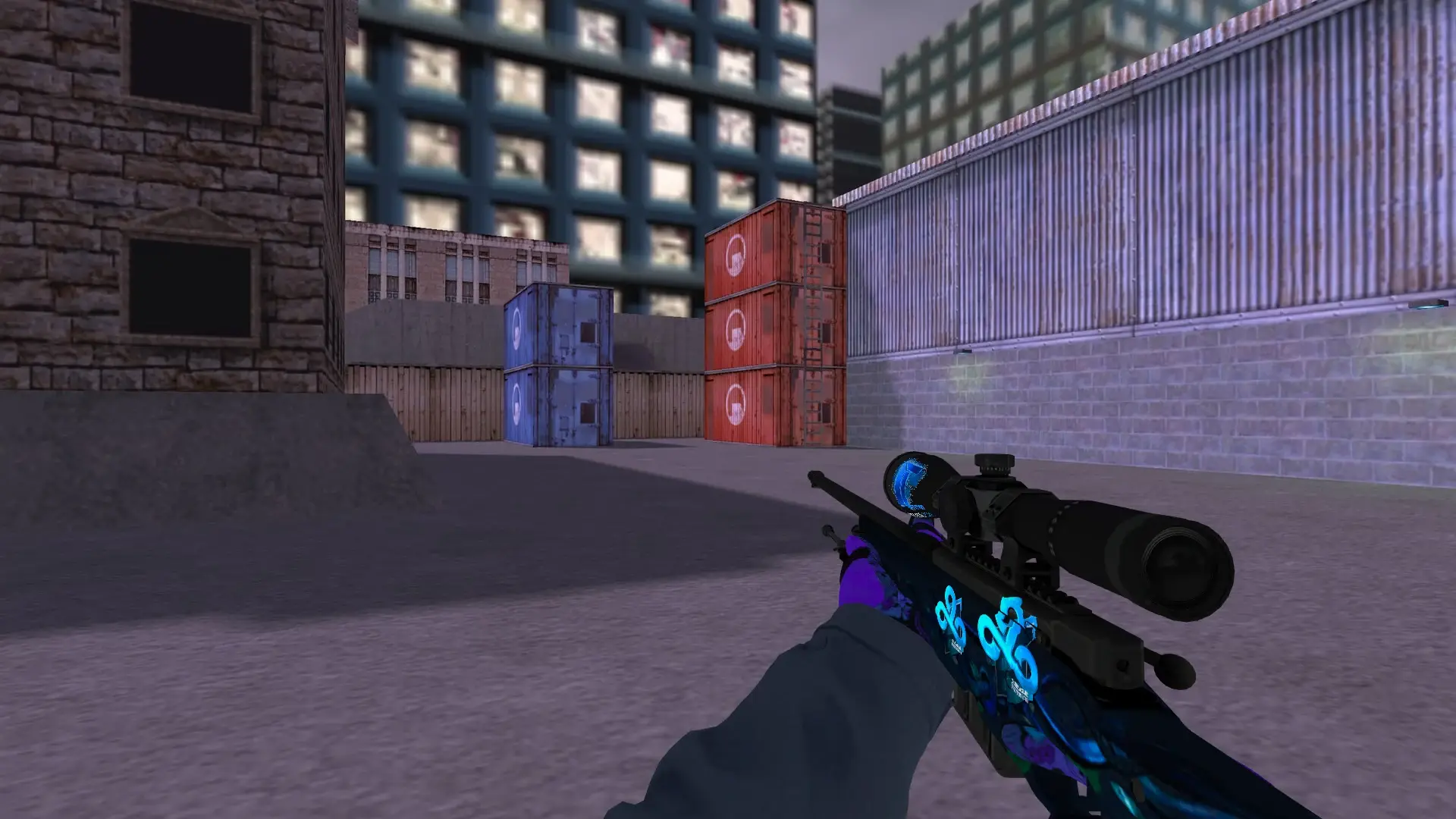 AWP: Pandora's Box Sport Gloves (CT) — cs_assault (first person)