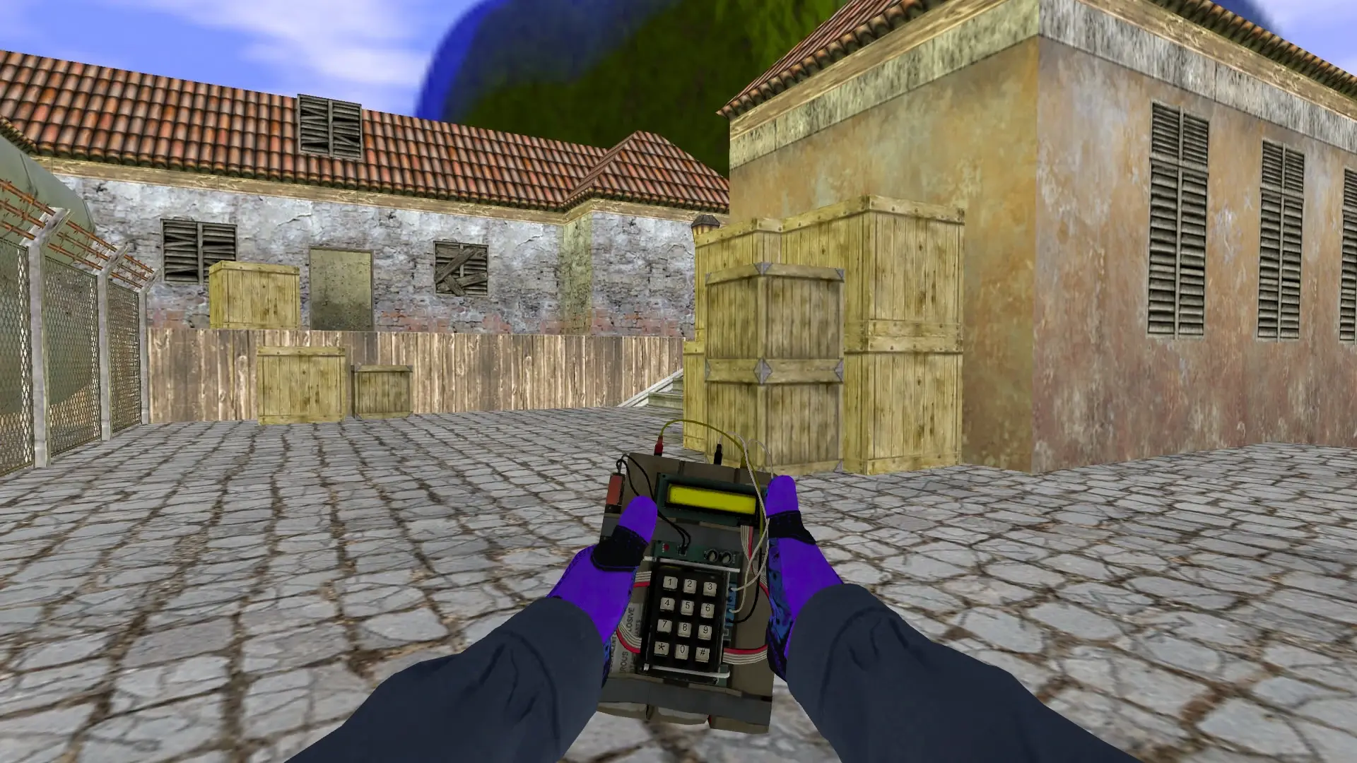 C4: Pandora's Box Sport Gloves (CT) — de_inferno (first person)