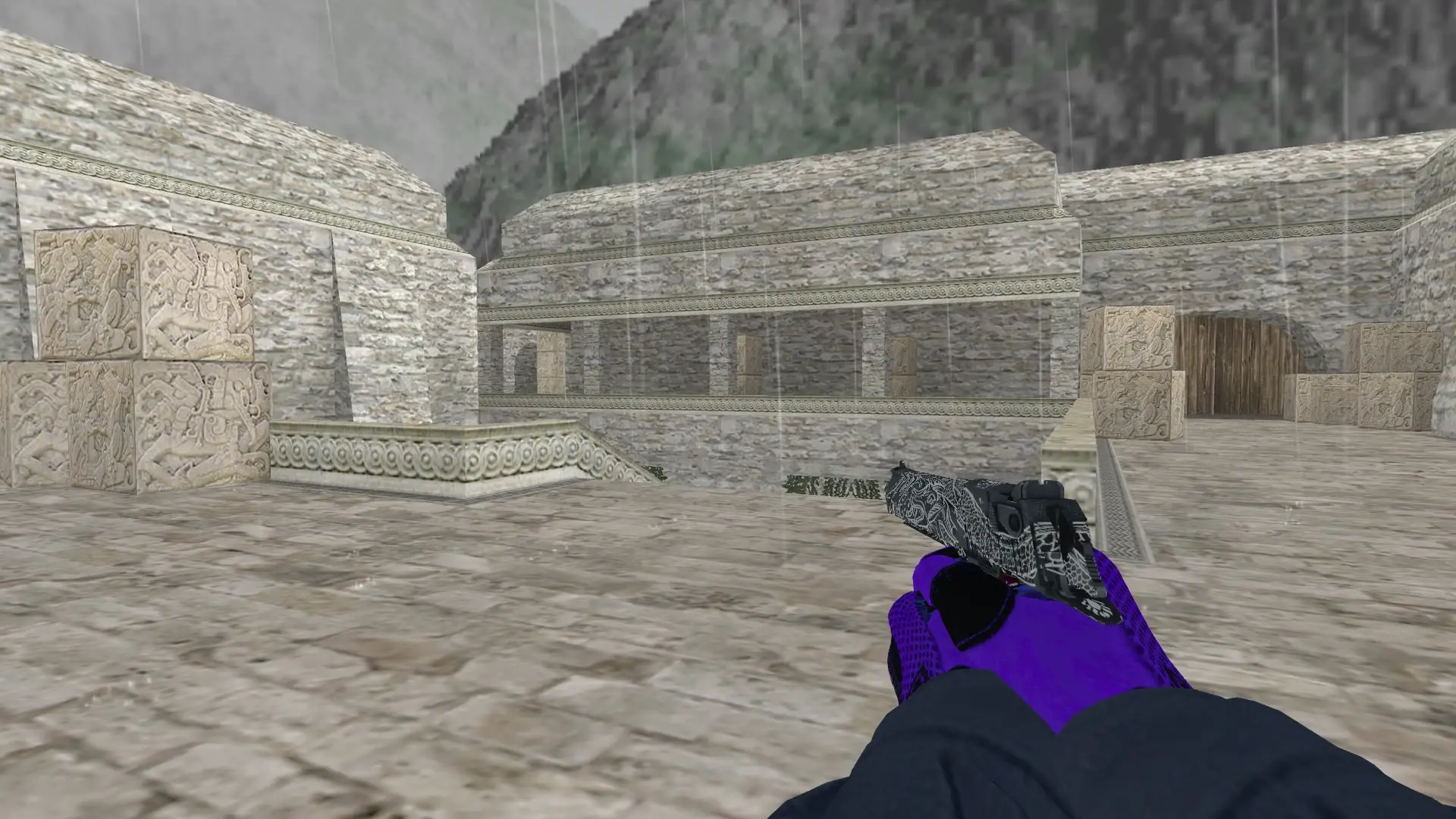 Desert Eagle: Pandora's Box Sport Gloves (CT) — de_aztec (first person)
