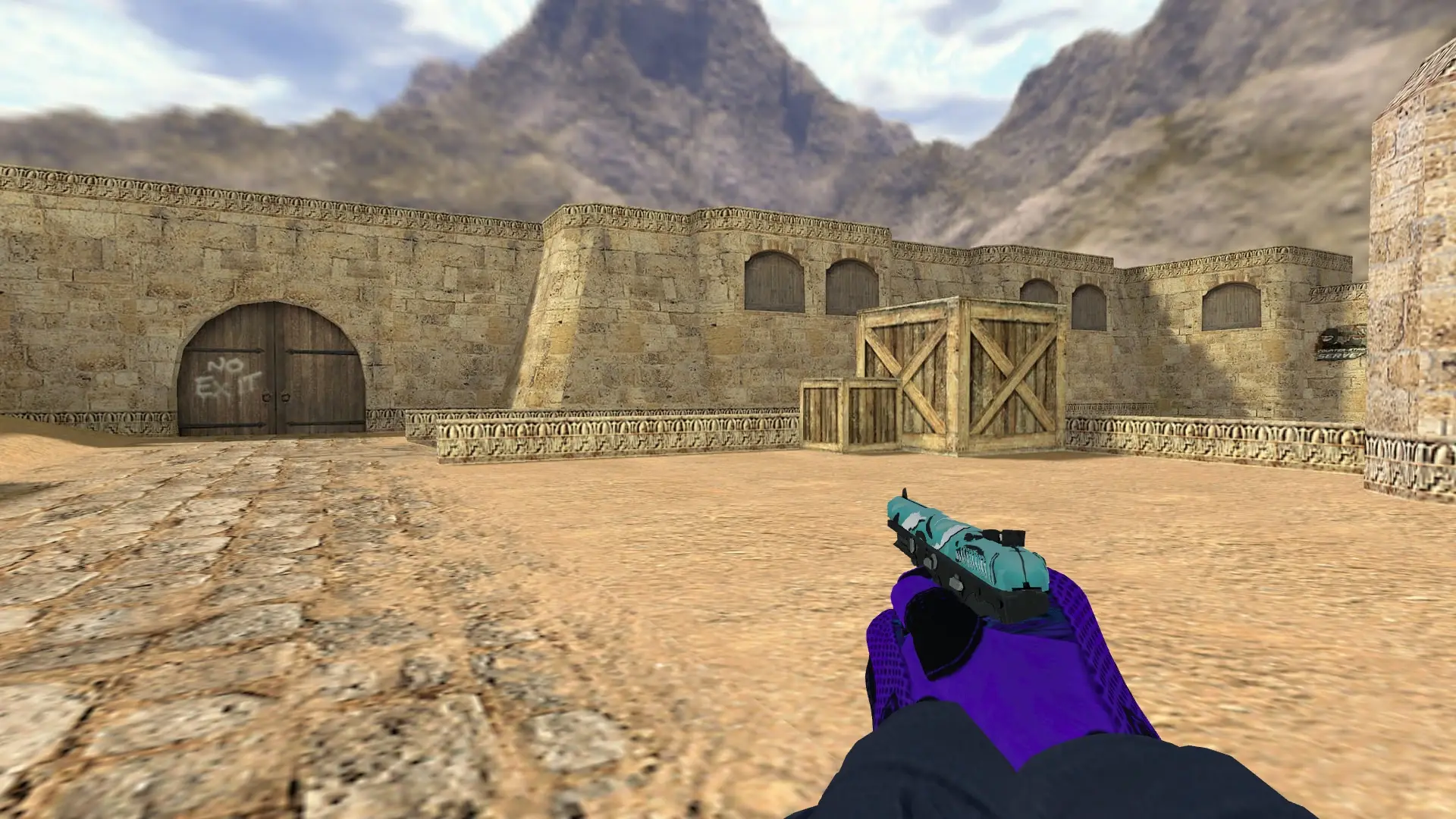 Five-SeveN: Pandora's Box Sport Gloves (CT) — de_dust2 (first person)