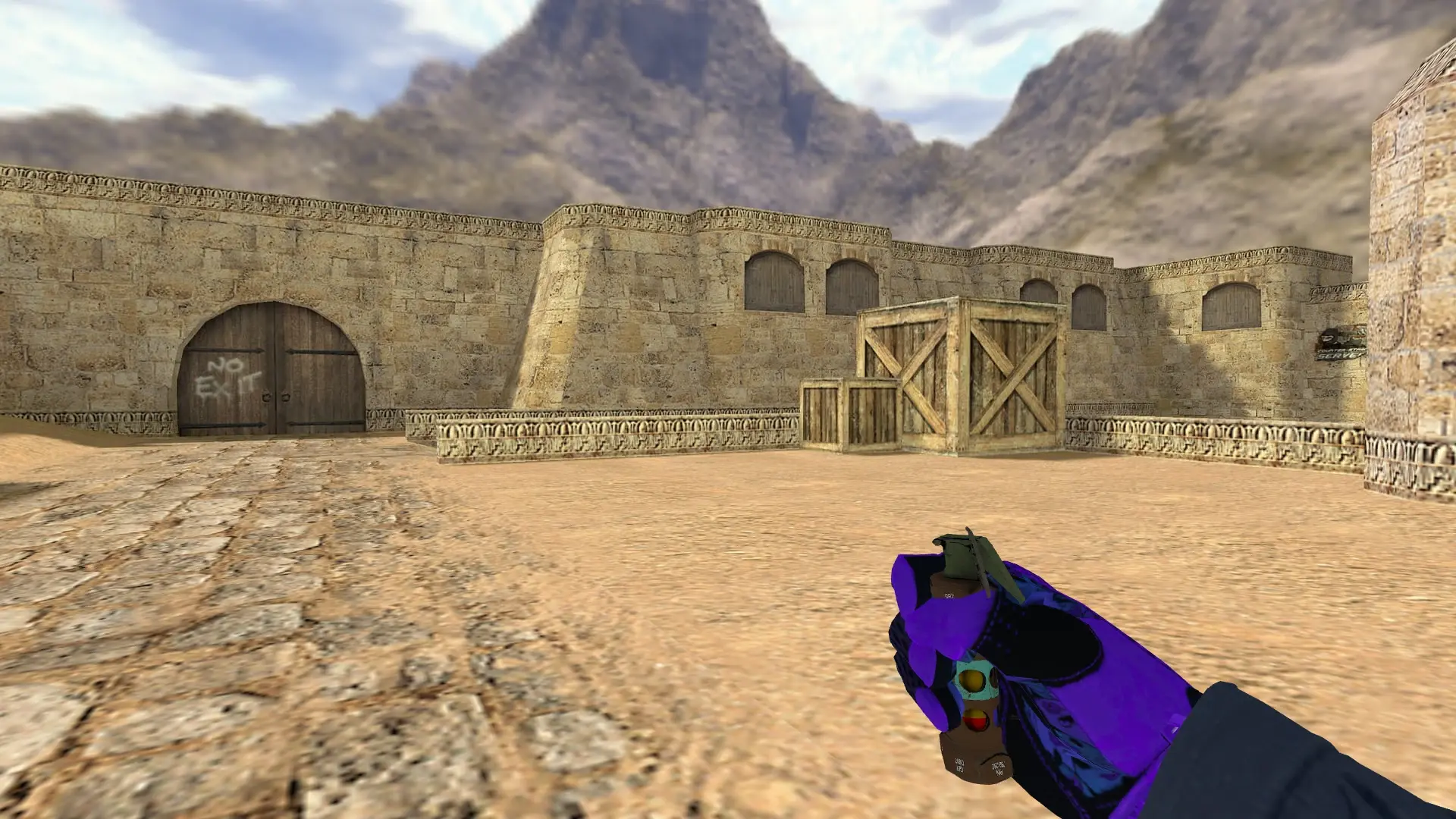 Flashbang: Pandora's Box Sport Gloves (CT) — de_dust2 (first person)