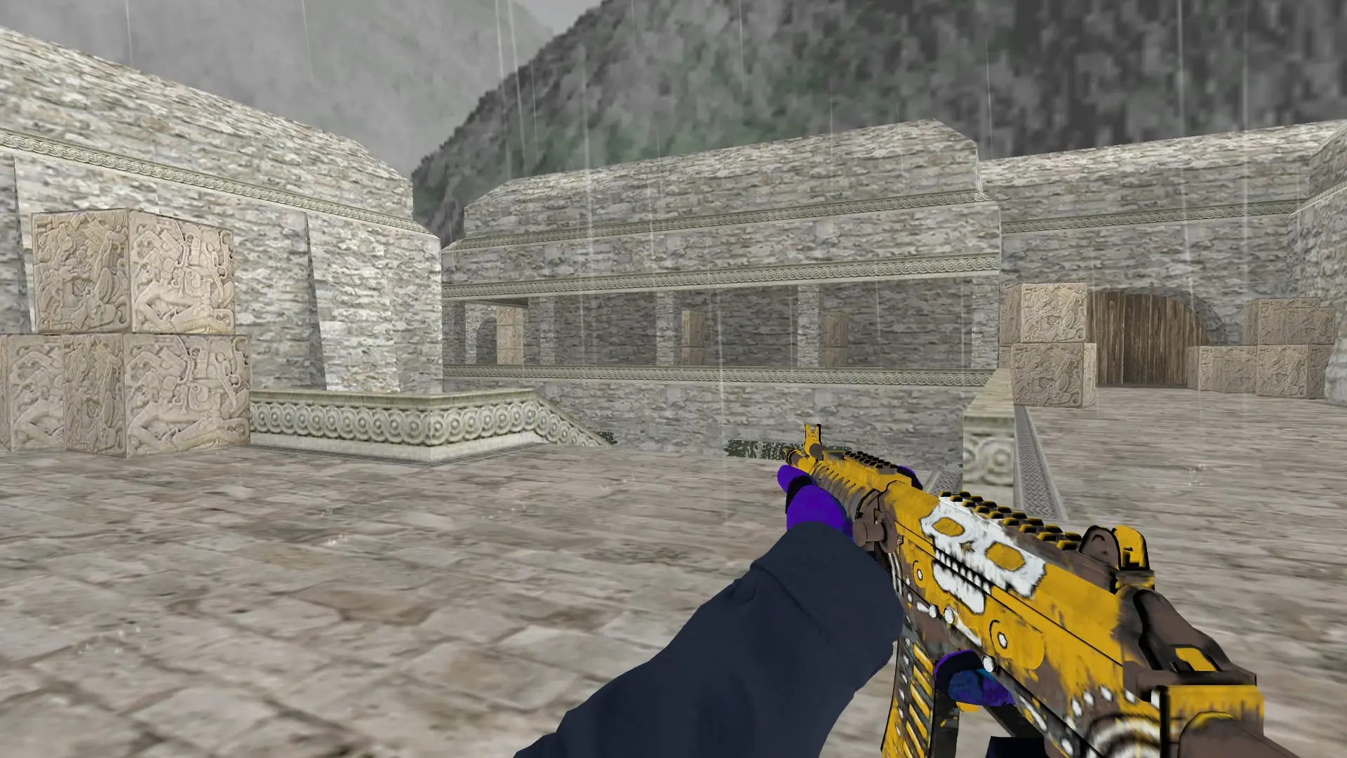 Galil AR: Pandora's Box Sport Gloves (CT) — de_aztec (first person)