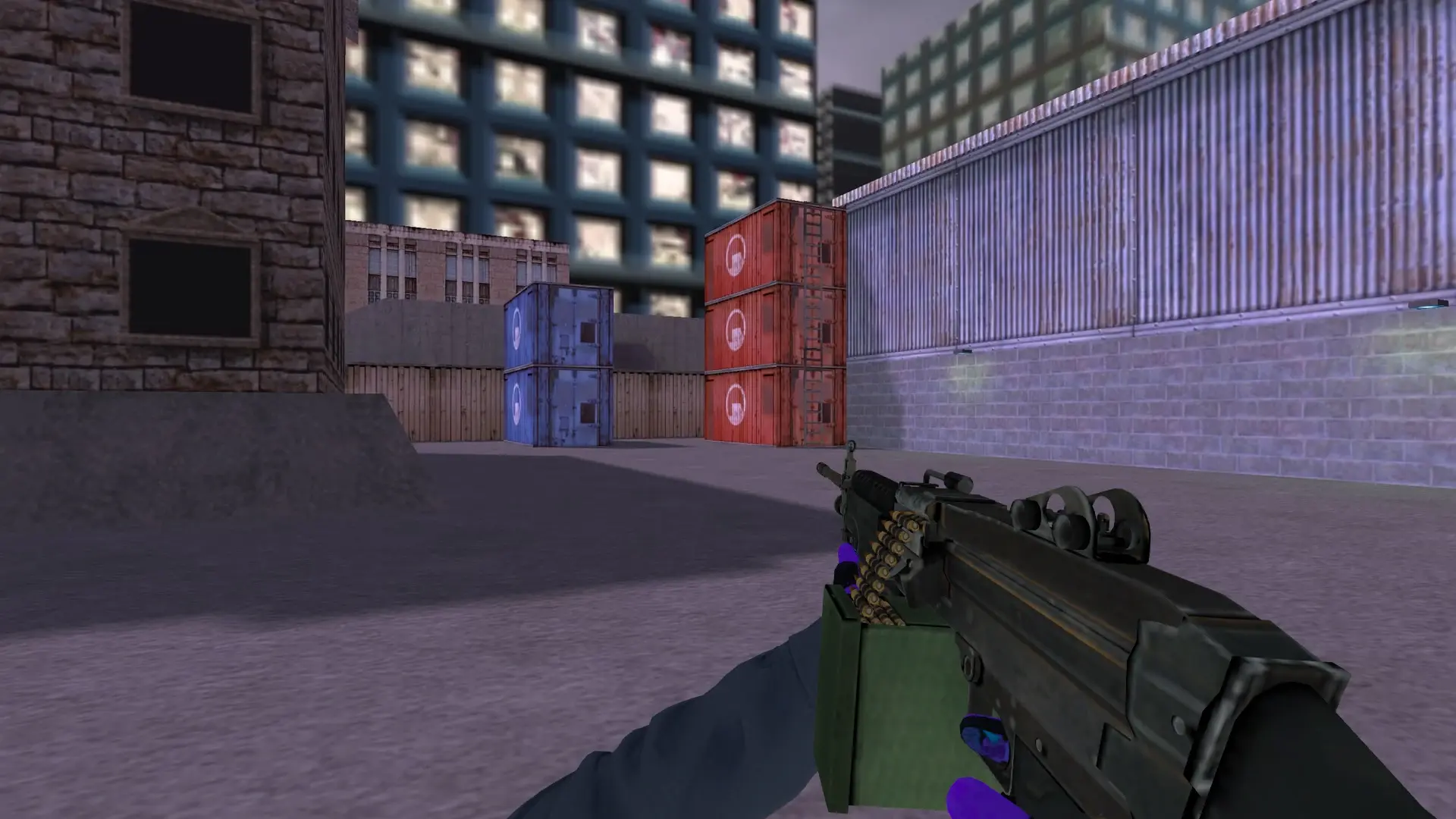 M249: Pandora's Box Sport Gloves (CT) — cs_assault (first person)