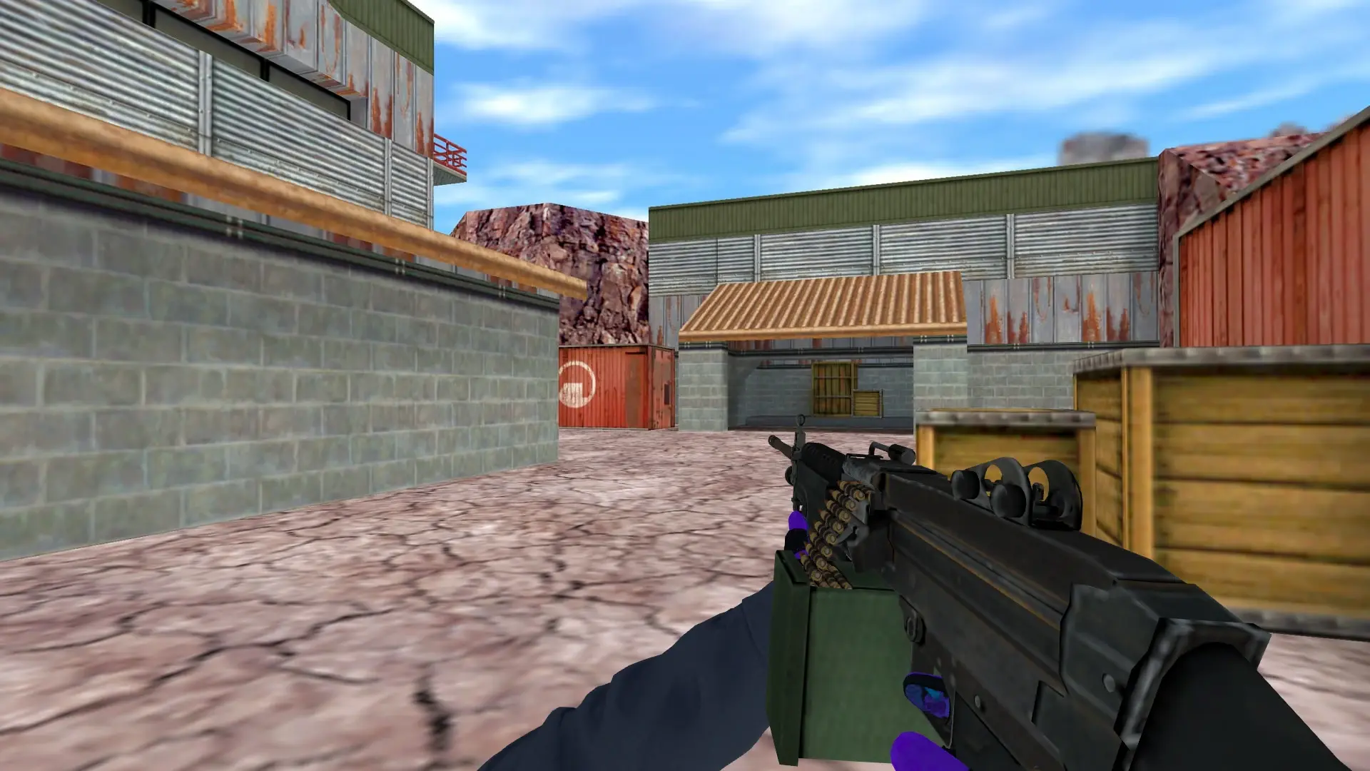 M249: Pandora's Box Sport Gloves (CT) — de_nuke (first person)