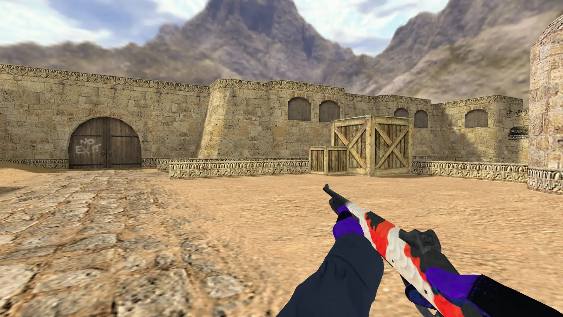 M3: Pandora's Box Sport Gloves (CT) — de_dust2 (first person)