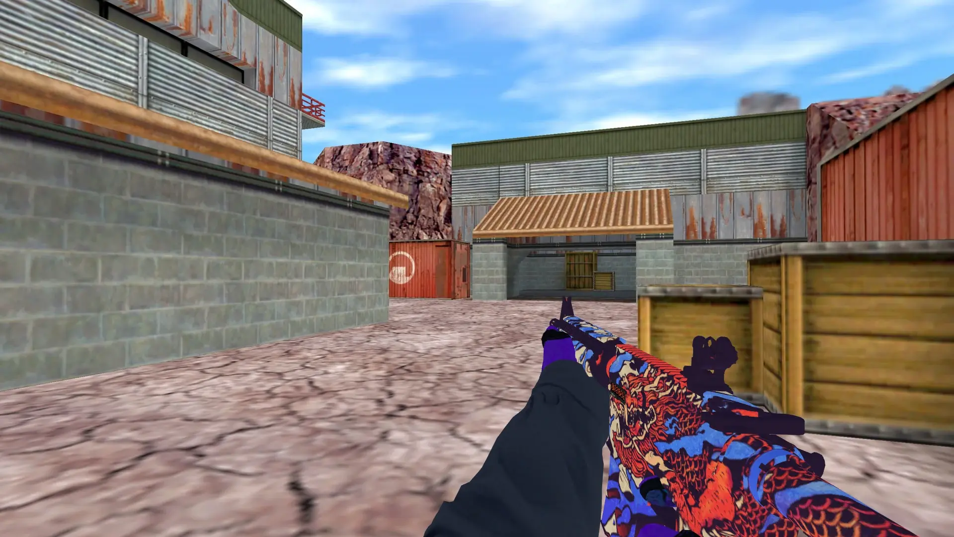 M4A1: Pandora's Box Sport Gloves (CT) — de_nuke (first person)