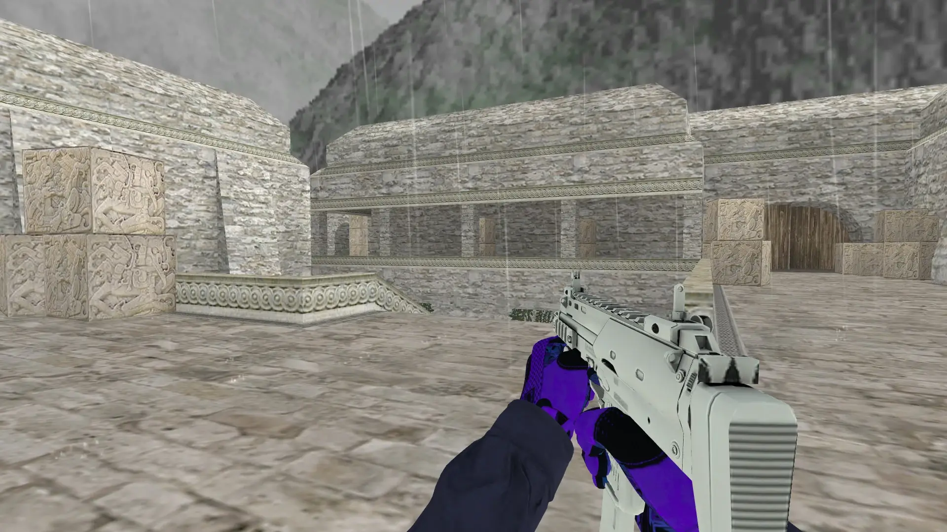 MP5: Pandora's Box Sport Gloves (CT) — de_aztec (first person)