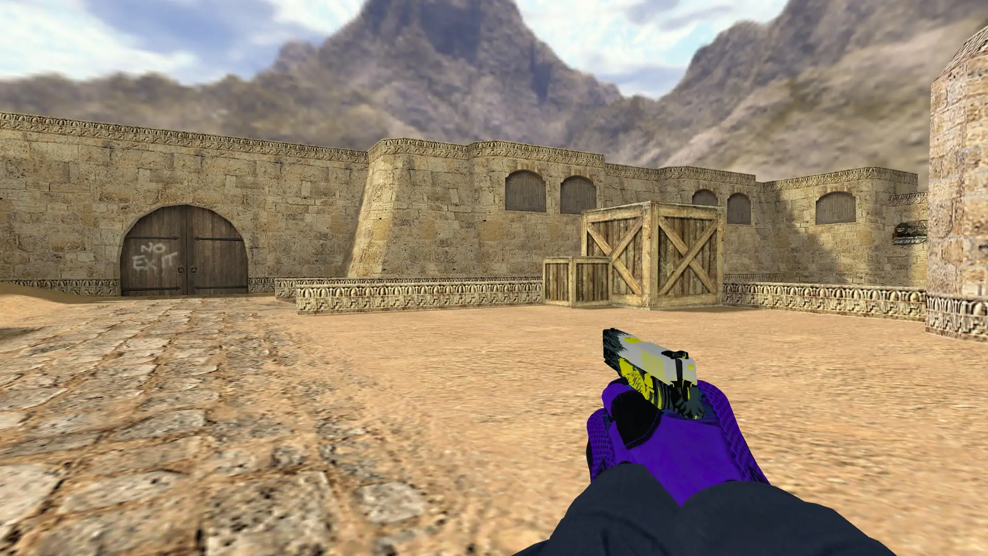 P228: Pandora's Box Sport Gloves (CT) — de_dust2 (first person)