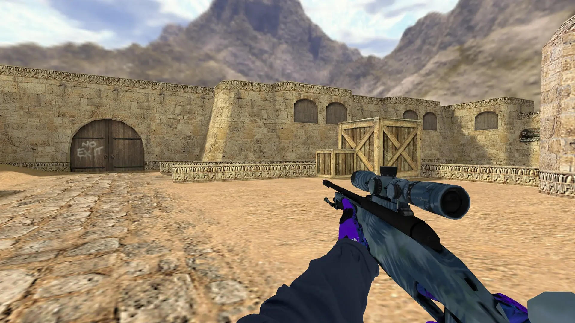 Scout: Pandora's Box Sport Gloves (CT) — de_dust2 (first person)