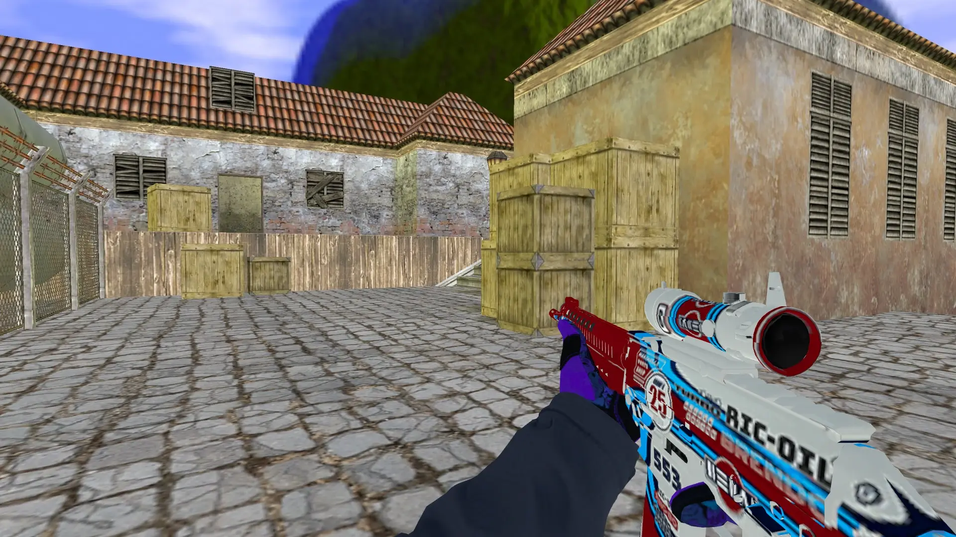 SG552: Pandora's Box Sport Gloves (CT) — de_inferno (first person)
