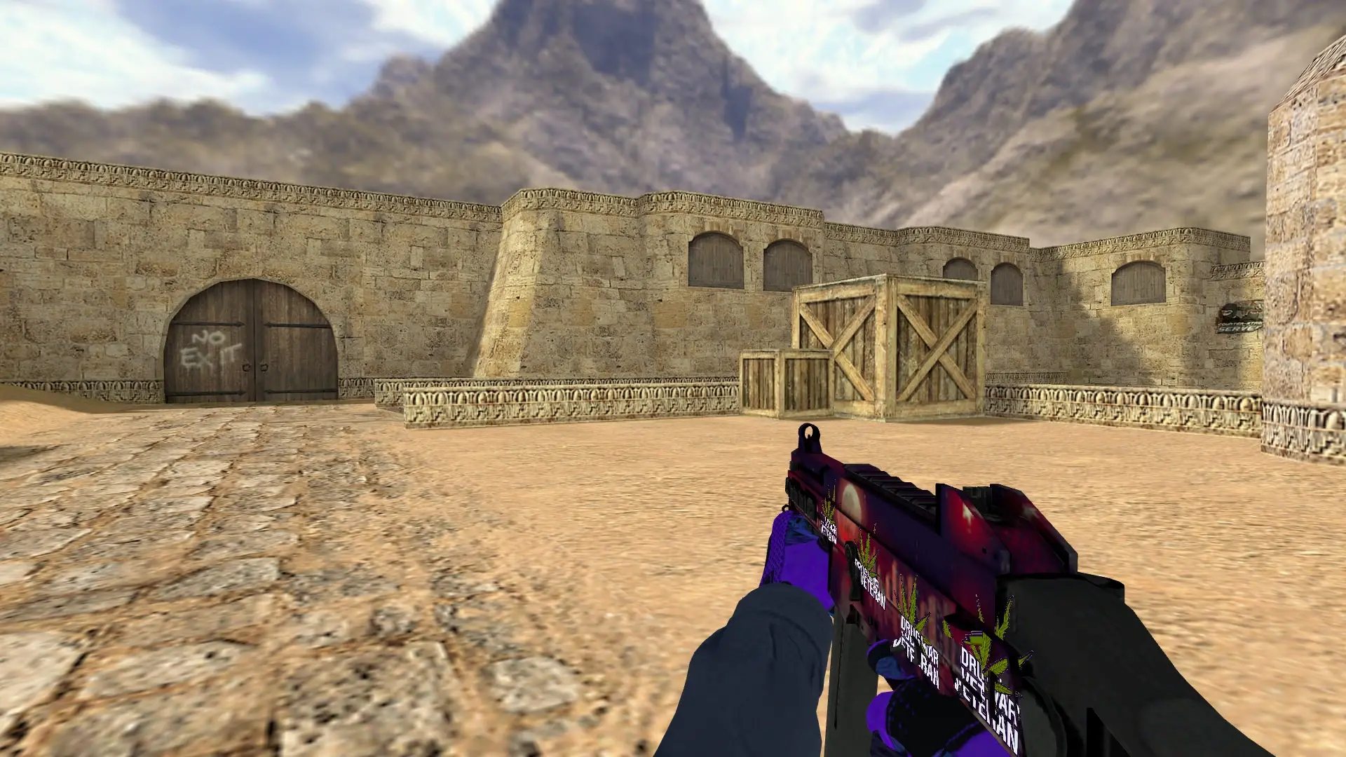 UMP-45: Pandora's Box Sport Gloves (CT) — de_dust2 (first person)