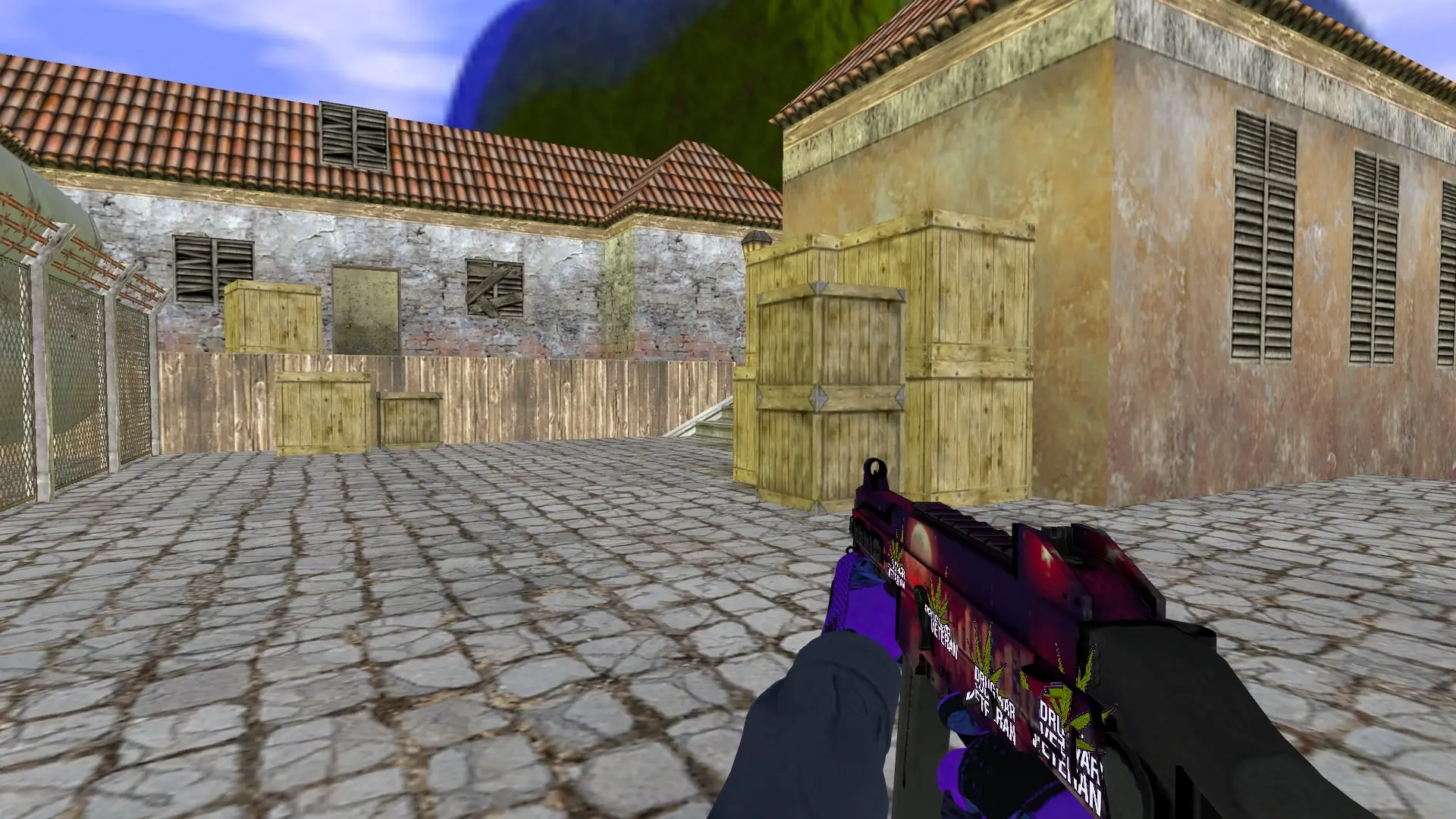 UMP-45: Pandora's Box Sport Gloves (CT) — de_inferno (first person)
