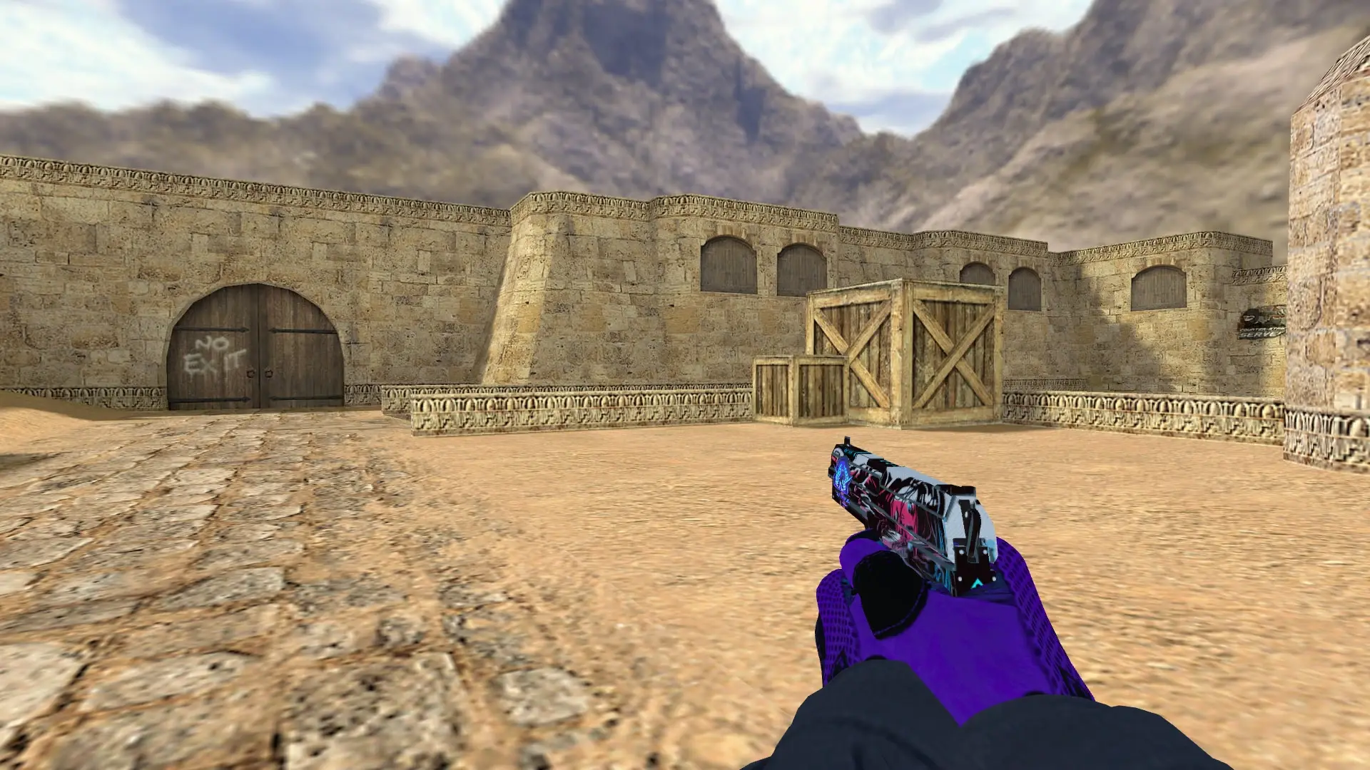 USP: Pandora's Box Sport Gloves (CT) — de_dust2 (first person)