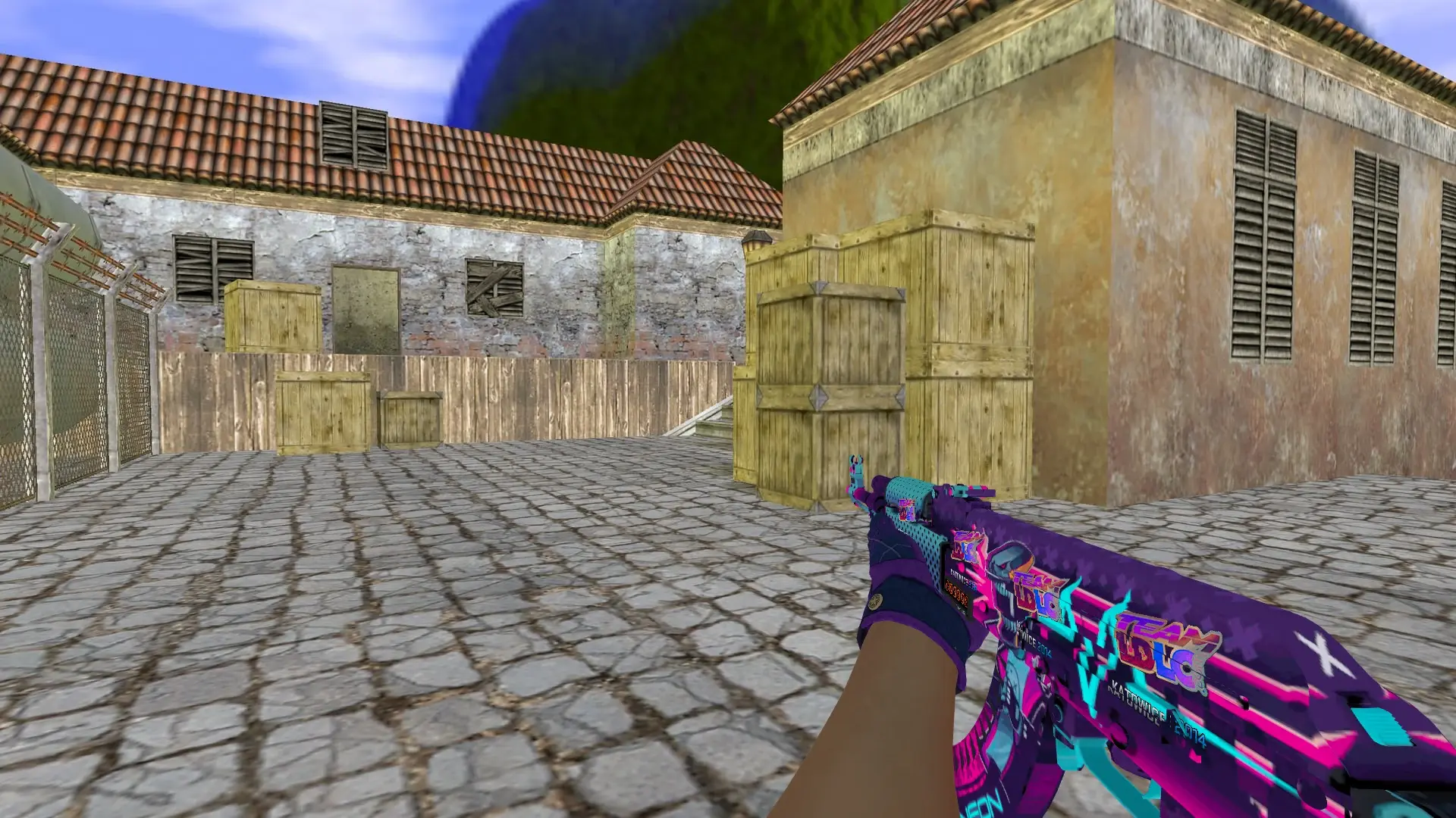 AK-47: Imperial Plaid Driver Gloves — de_inferno (first person)