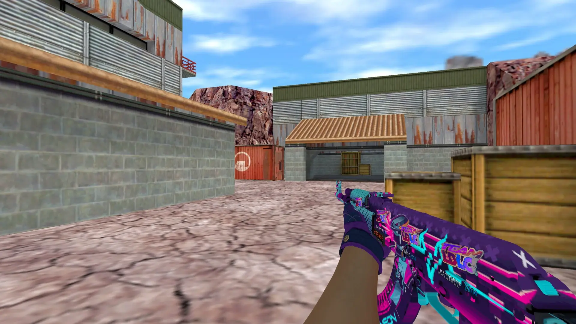 AK-47: Imperial Plaid Driver Gloves — de_nuke (first person)
