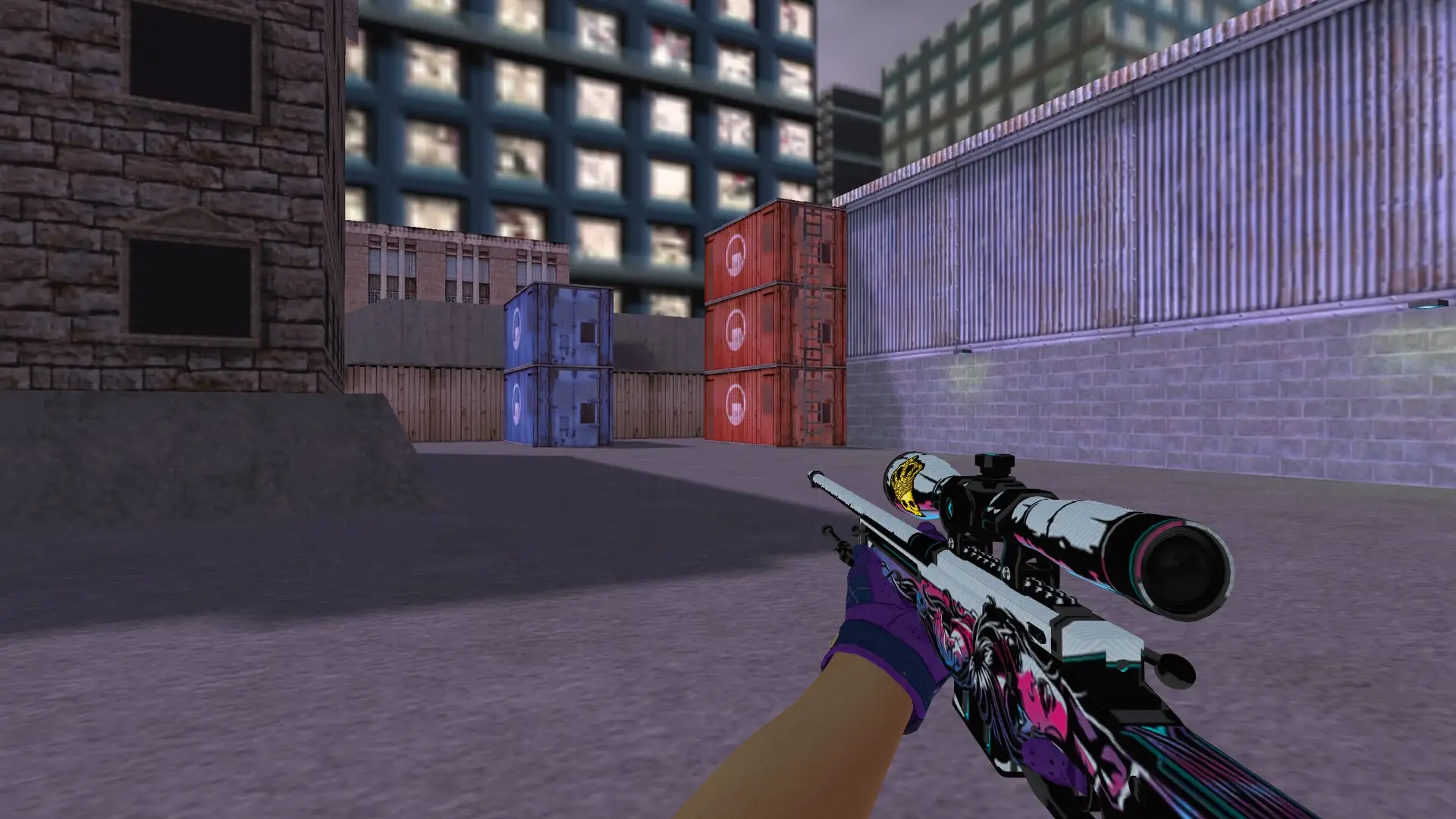 AWP: Imperial Plaid Driver Gloves — cs_assault (first person)