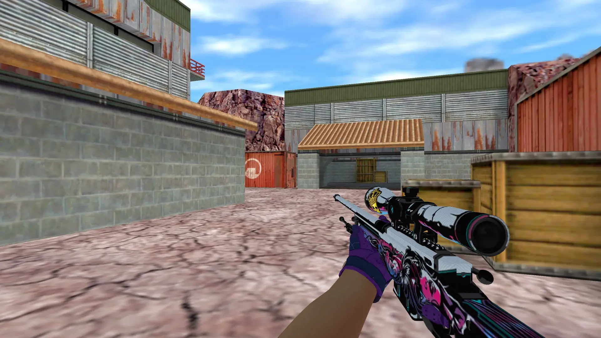 AWP: Imperial Plaid Driver Gloves — de_nuke (first person)