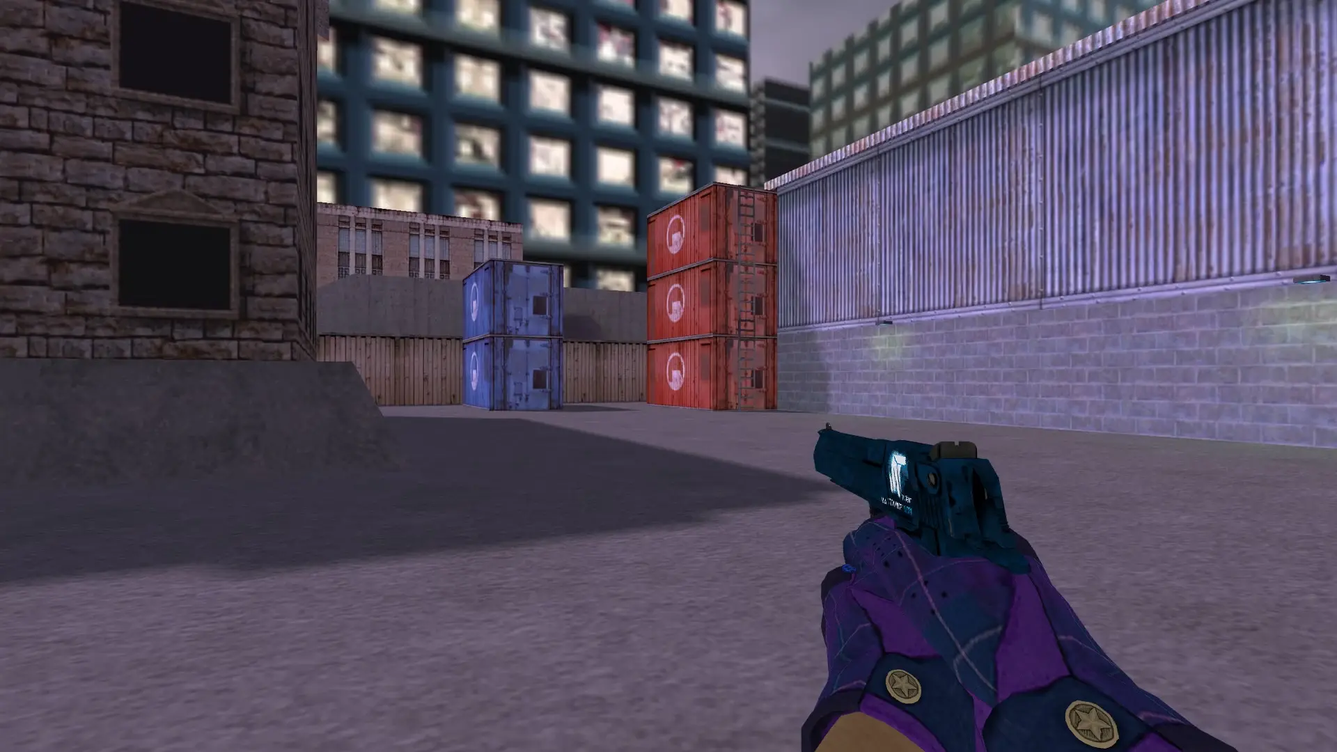 Desert Eagle: Imperial Plaid Driver Gloves — cs_assault (first person)