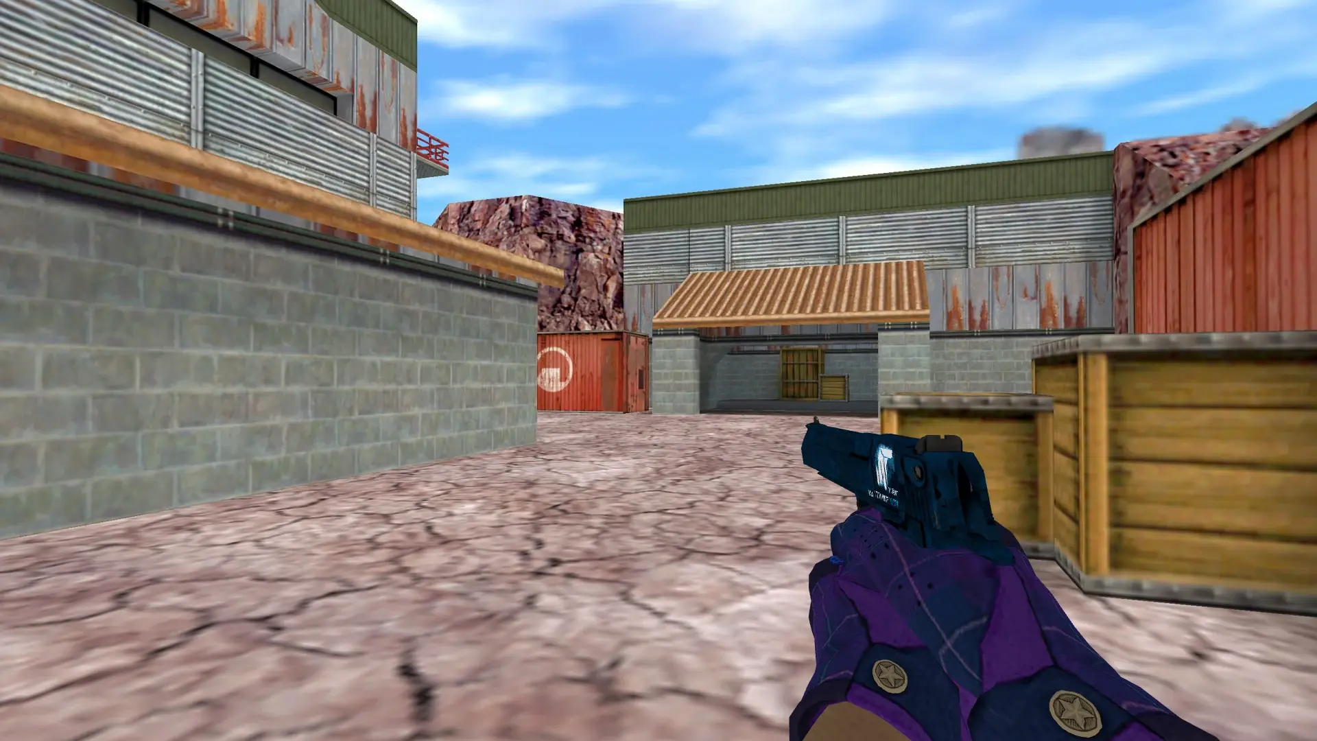 Desert Eagle: Imperial Plaid Driver Gloves — de_nuke (first person)